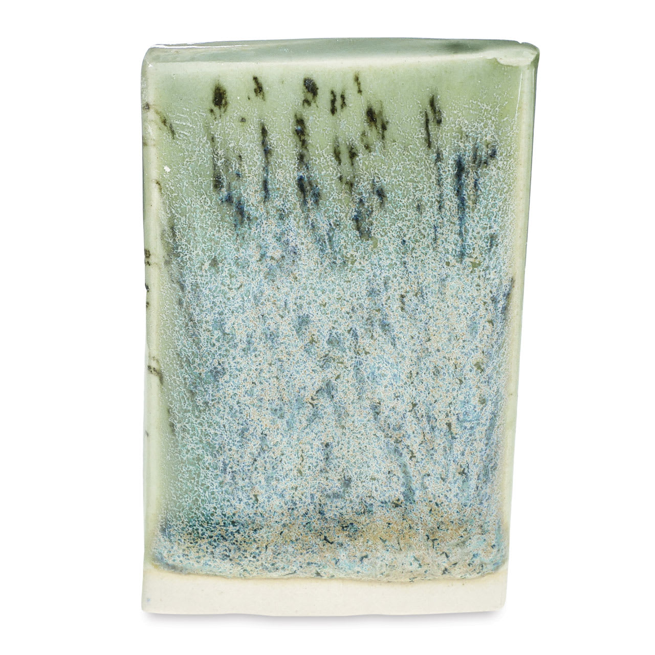 Amaco Crawls Glaze - CR-18 Speckled Flux - over C-47 fired flat