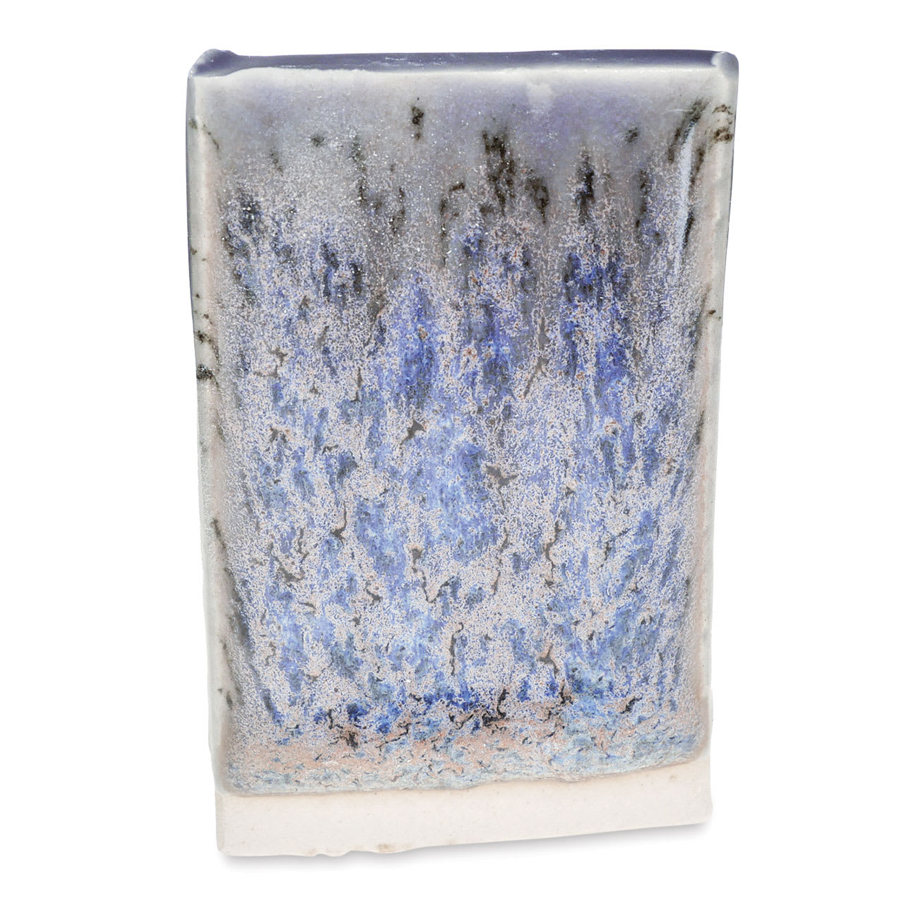 Amaco Crawls Glaze - CR-18 Speckled Flux - over C-56 fired flat
