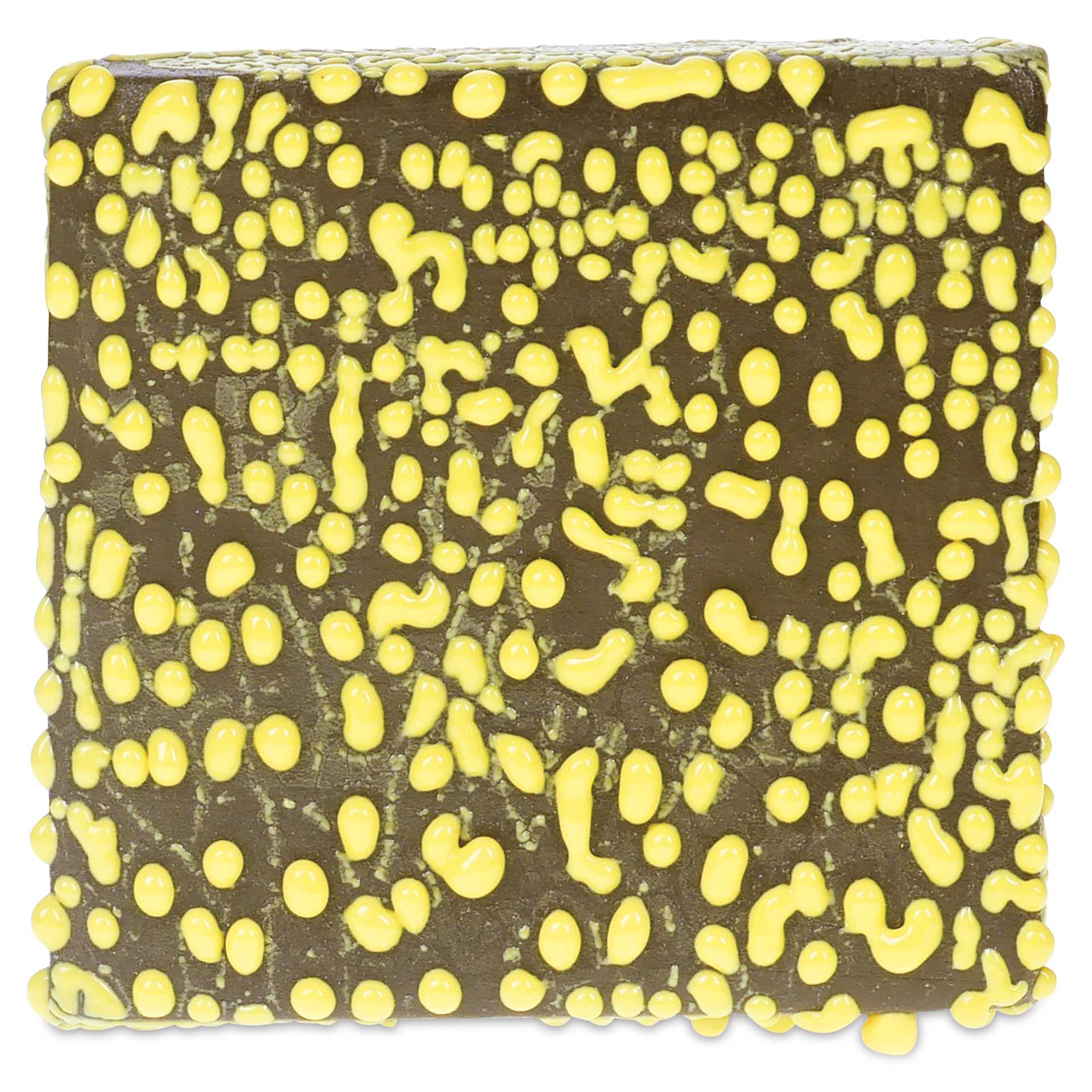 Amaco Crawls Glaze - CR-61 Speckled Yellow - 2 coats fired to cone 5 oxidation