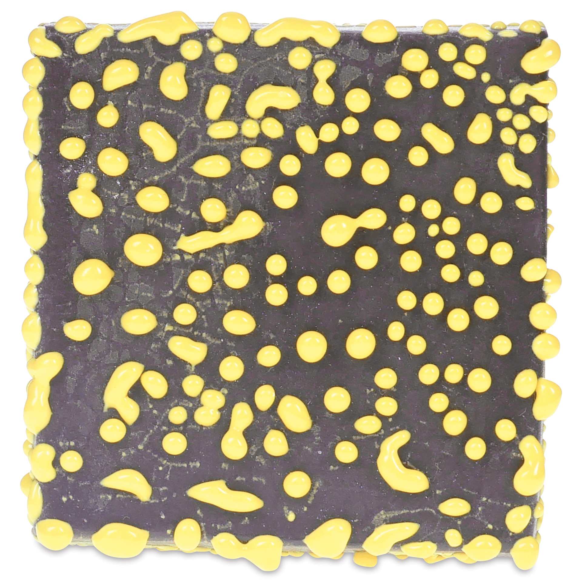 Amaco Crawls Glaze - CR-61 Speckled Yellow - 3 coats fired to cone 5 oxidation