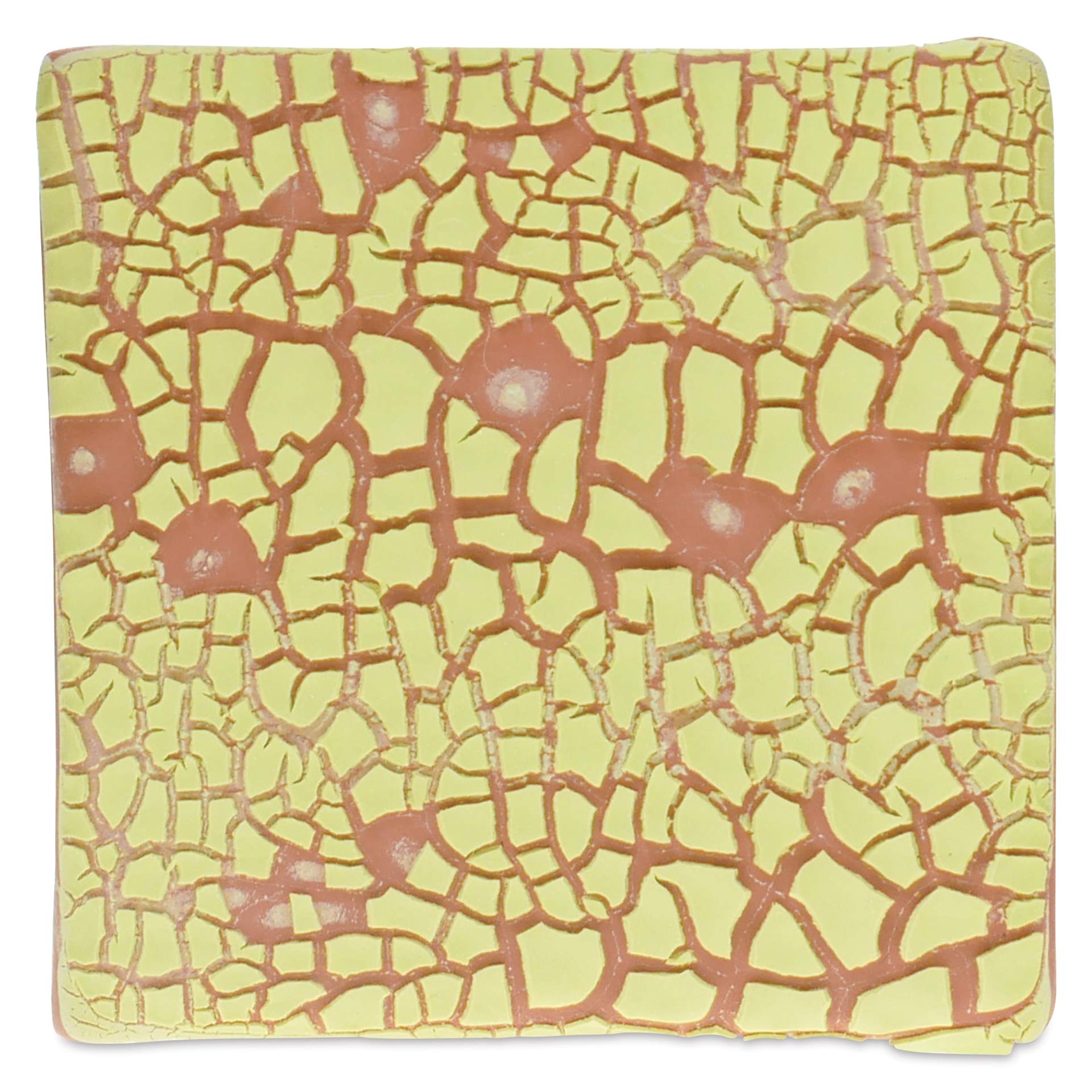 Amaco Crawls Glaze - CR-41 Lime - 2 coats fired to cone 05 oxidation