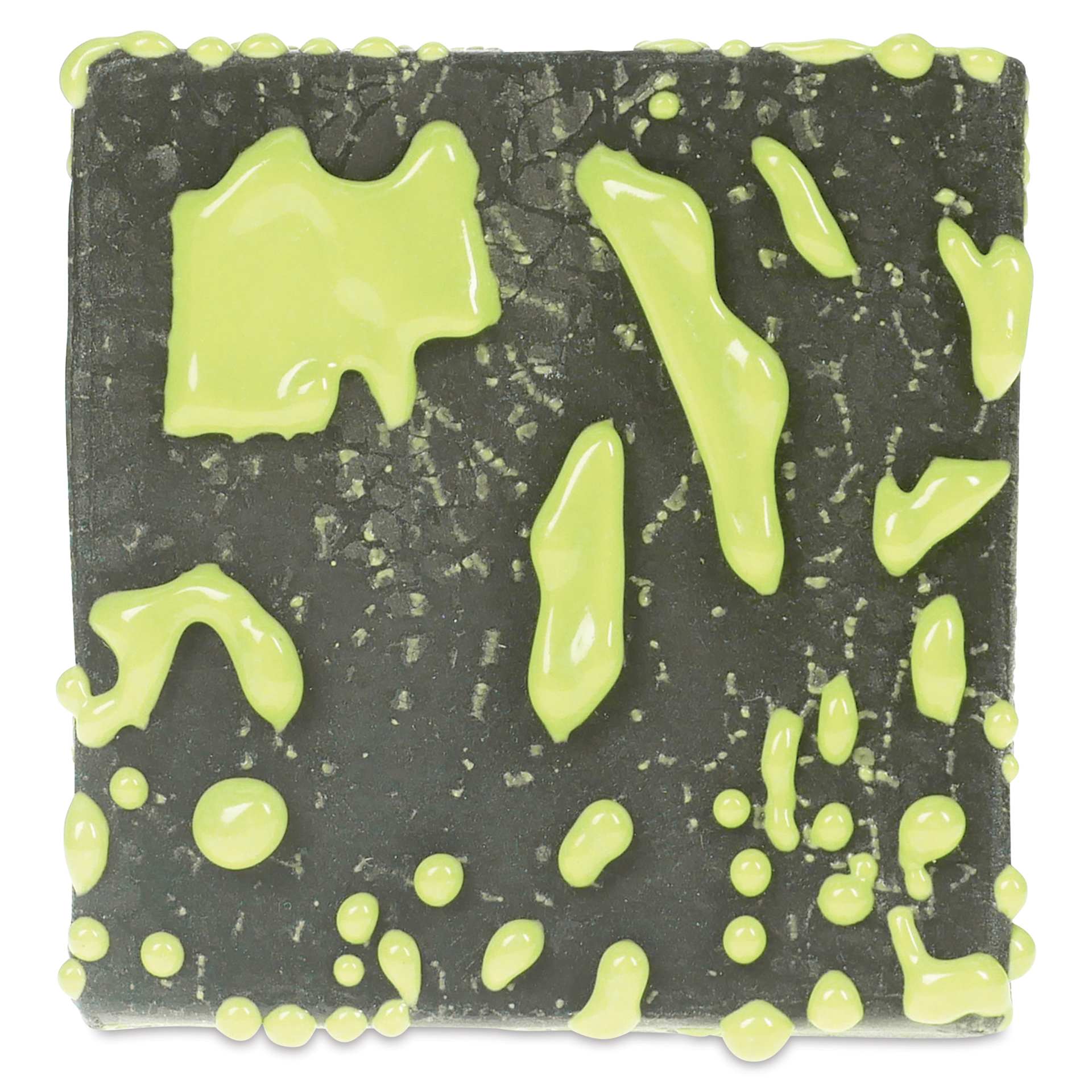 Amaco Crawls Glaze - CR-41 Lime - 3 coats fired to cone 5 oxidation
