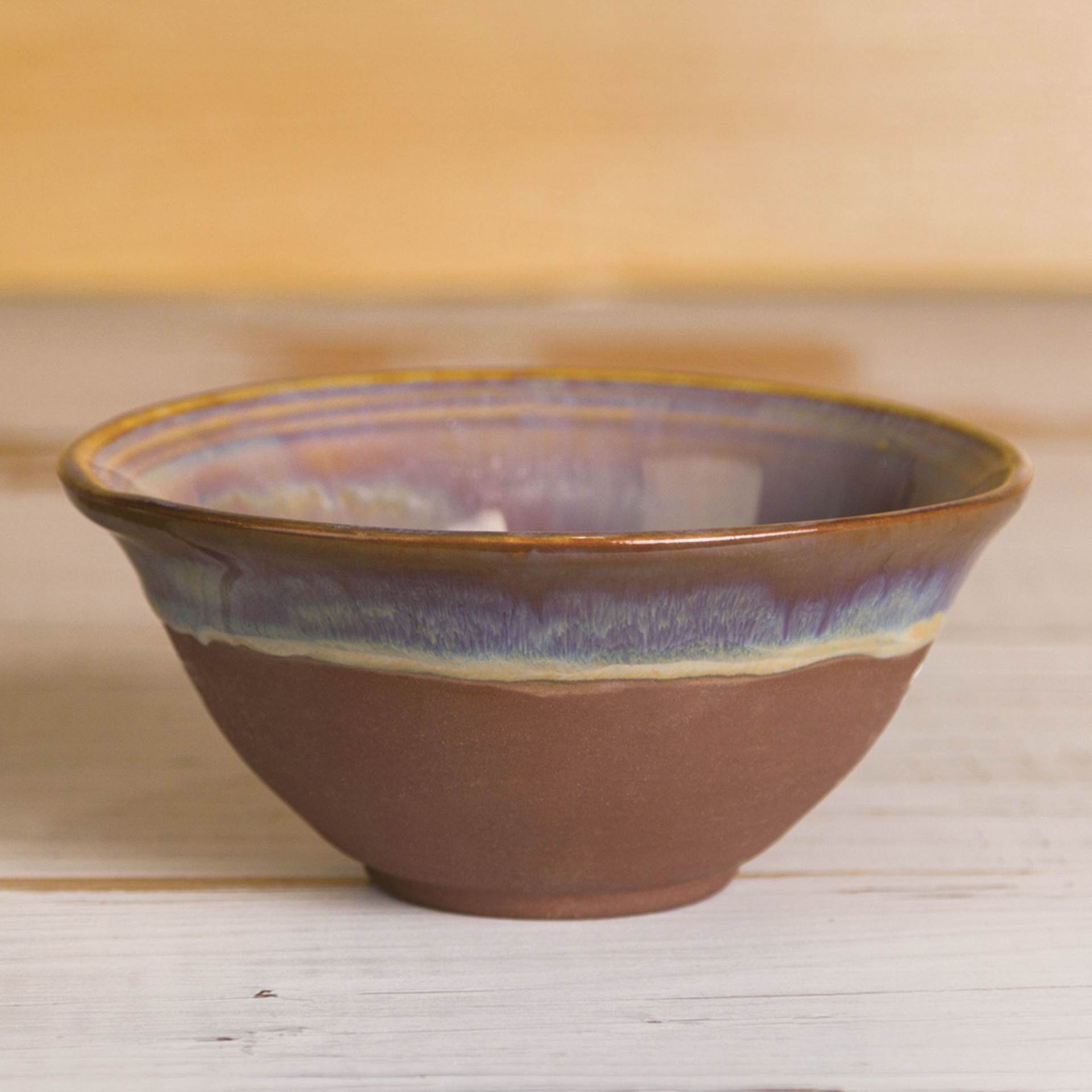 Mayco Stoneware Bisque Bowls - Pkg of 6, Dessert Bowl finished example side view