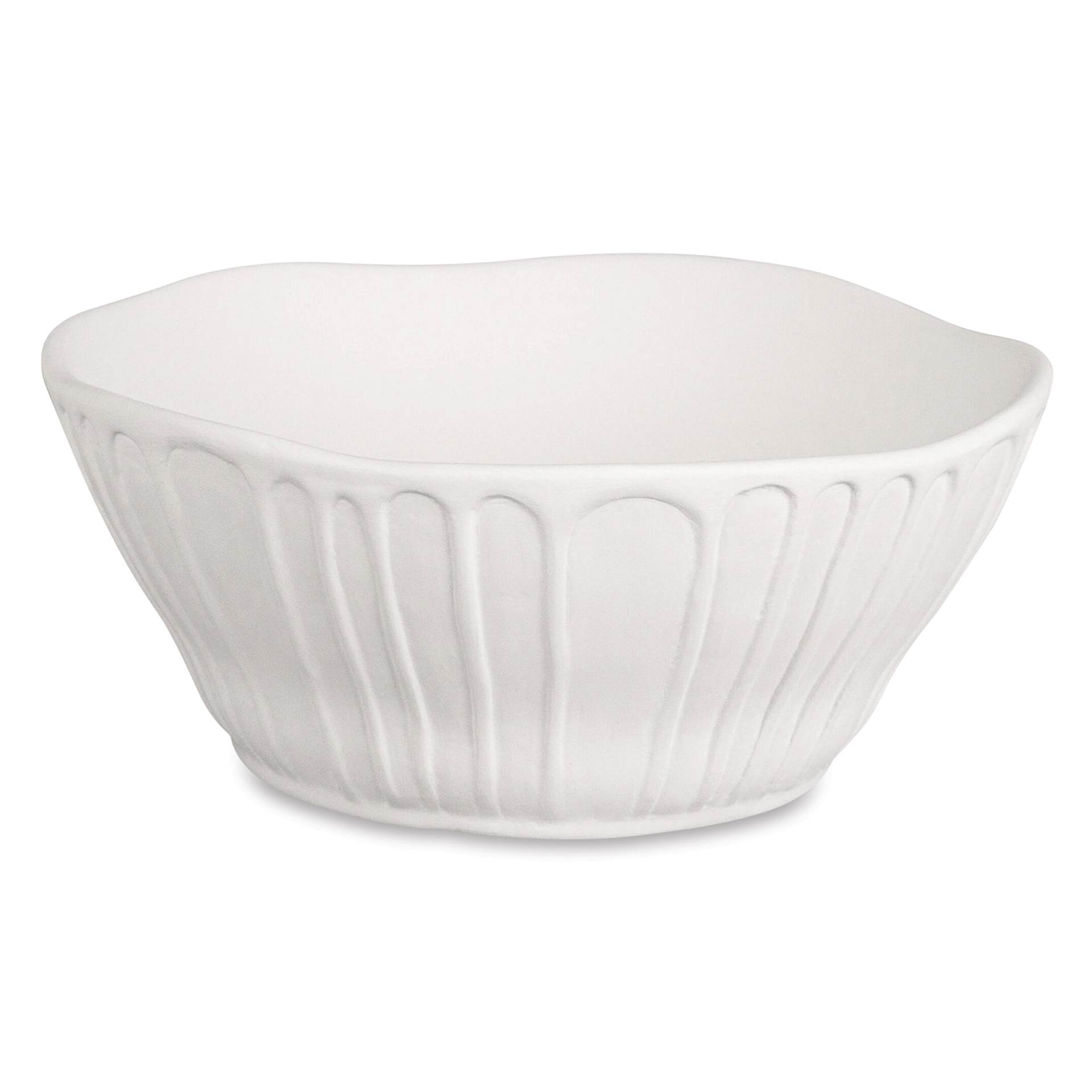 Mayco Stoneware Bisque Bowls - Fluted Small Bowl