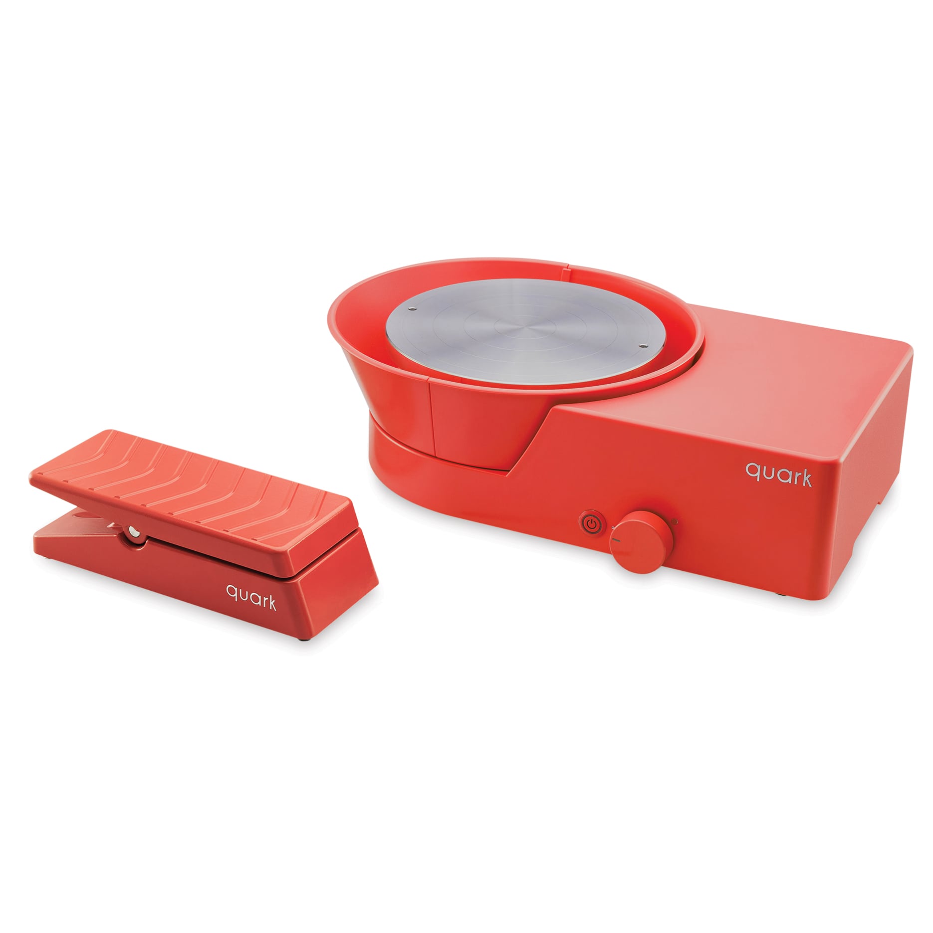 Quark S+ Potter’s Wheel - Red with foot pedal, not included