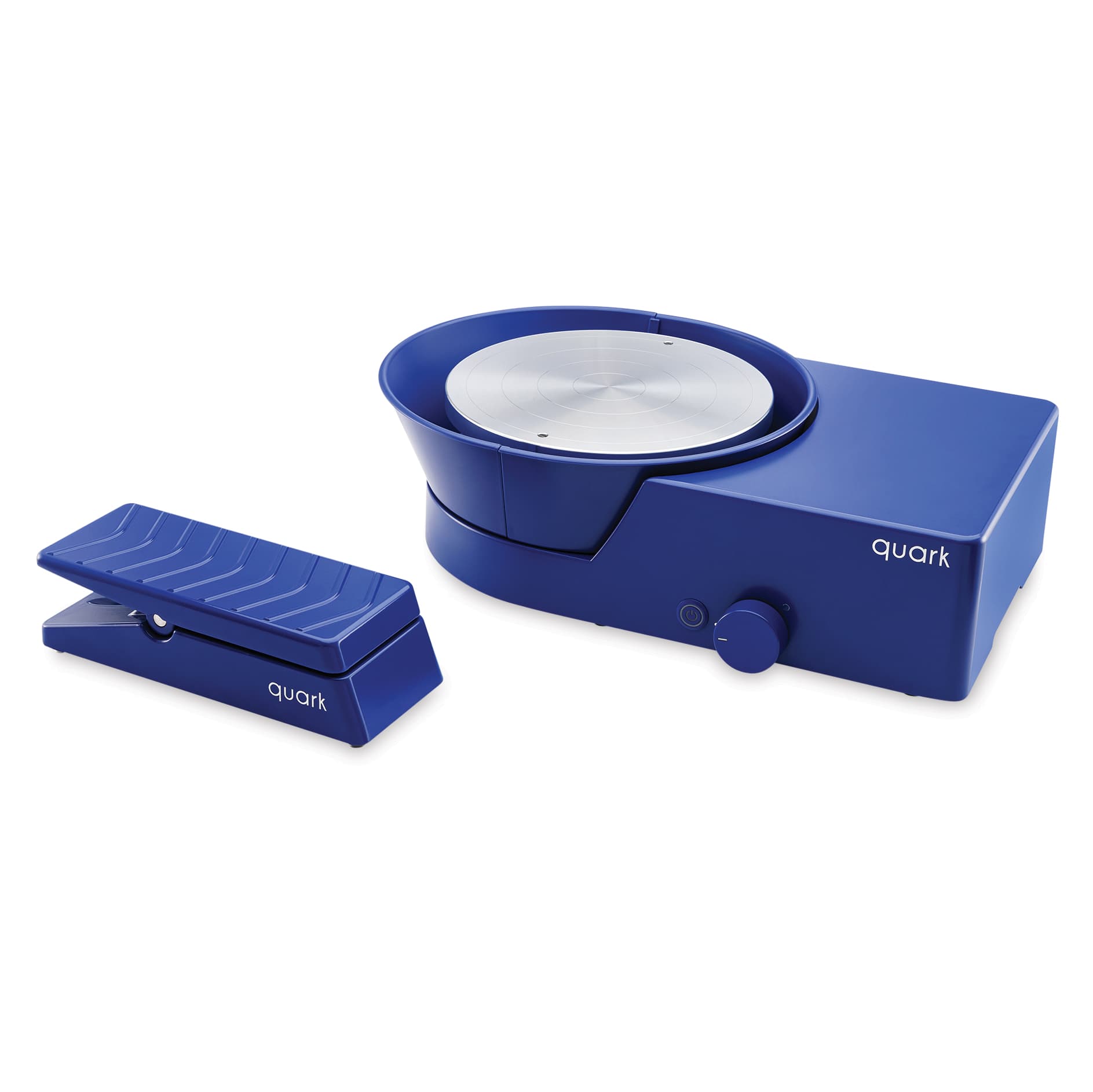 Quark Potter's Wheel Wireless Foot Pedal - Blue with potter's wheel (not included)