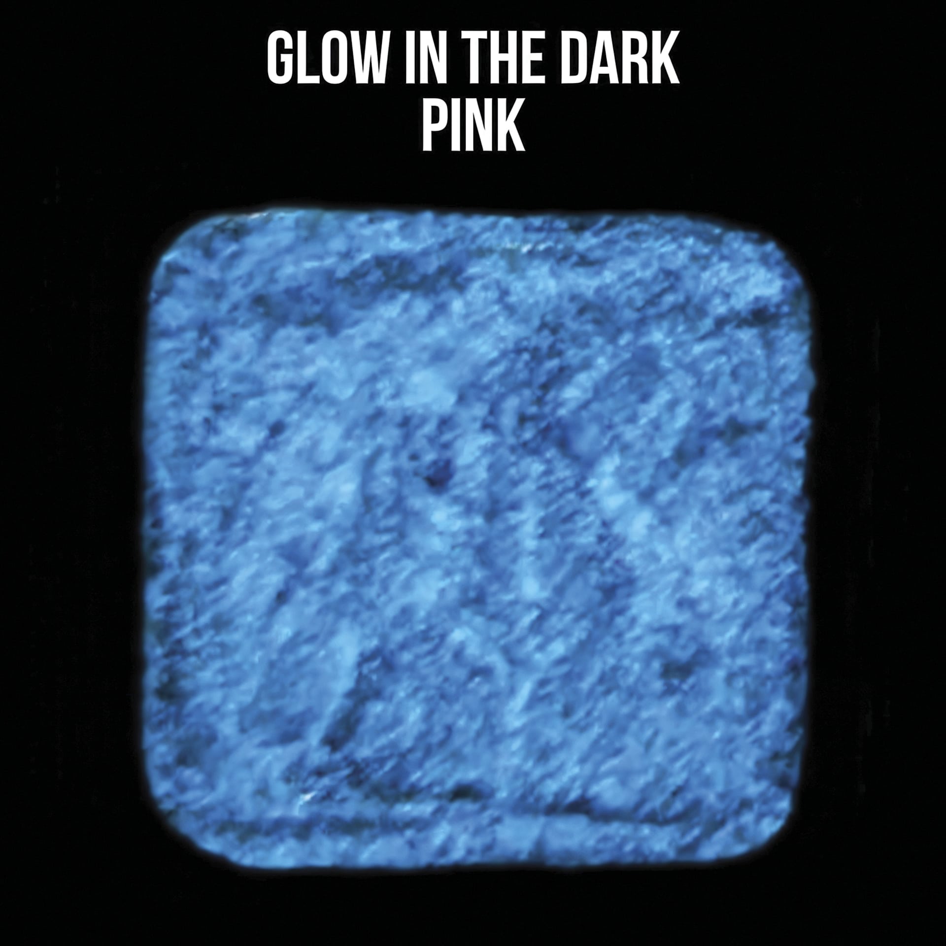 Penguin Pottery Glow in the Dark Glaze - Pink showing glow effect
