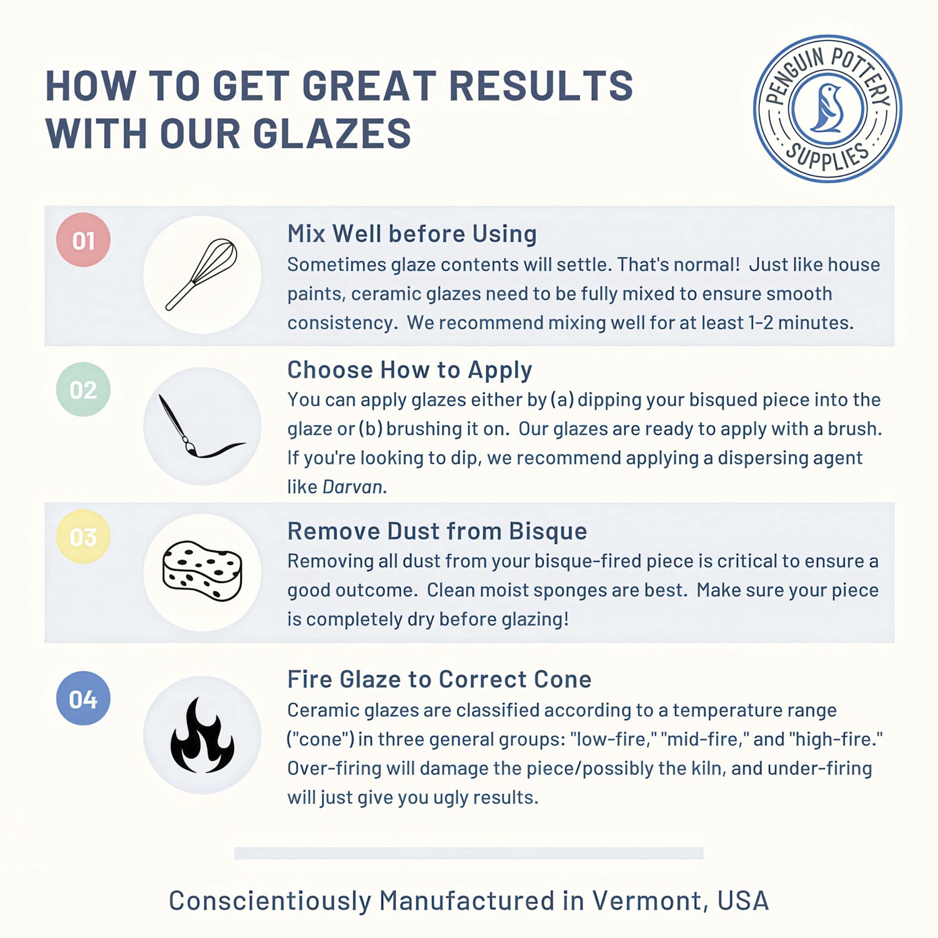 How To Get Great Results With Our Glazes