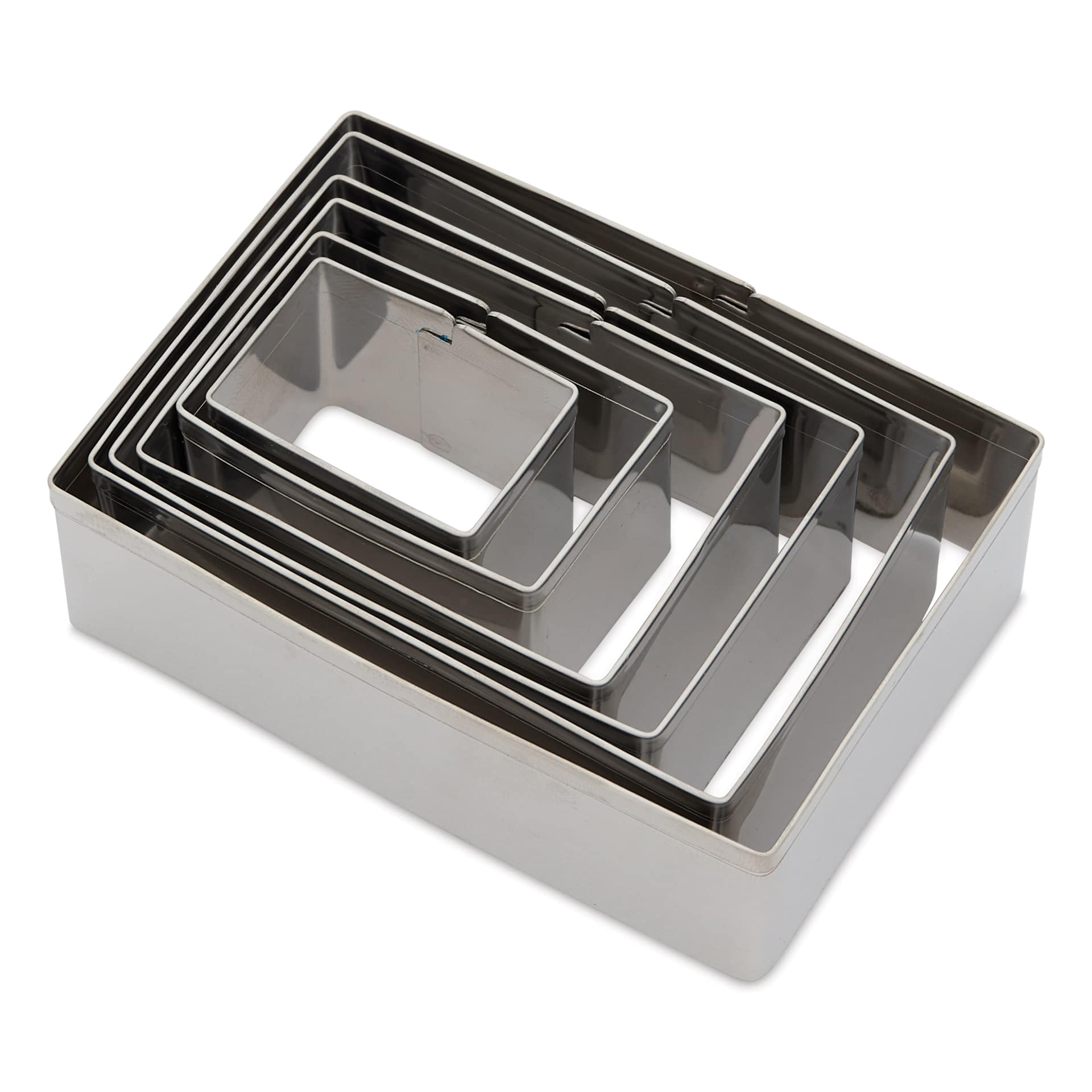 Fox Run Stainless Steel Cookie Cutters - Set of 6, Rectangles