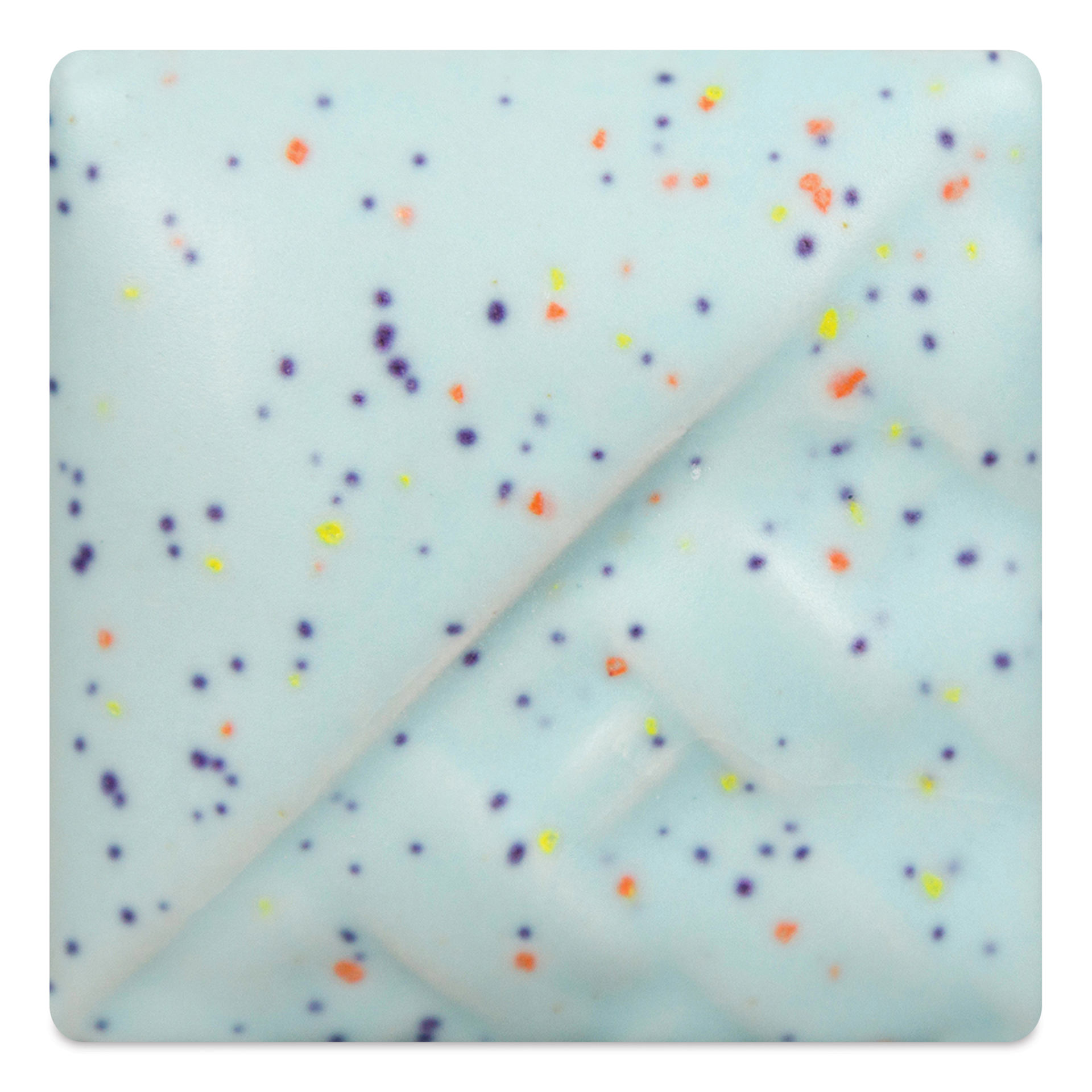 Mayco Stoneware Classic Glaze - Baby Blue Speck fired to cone 6 oxidation