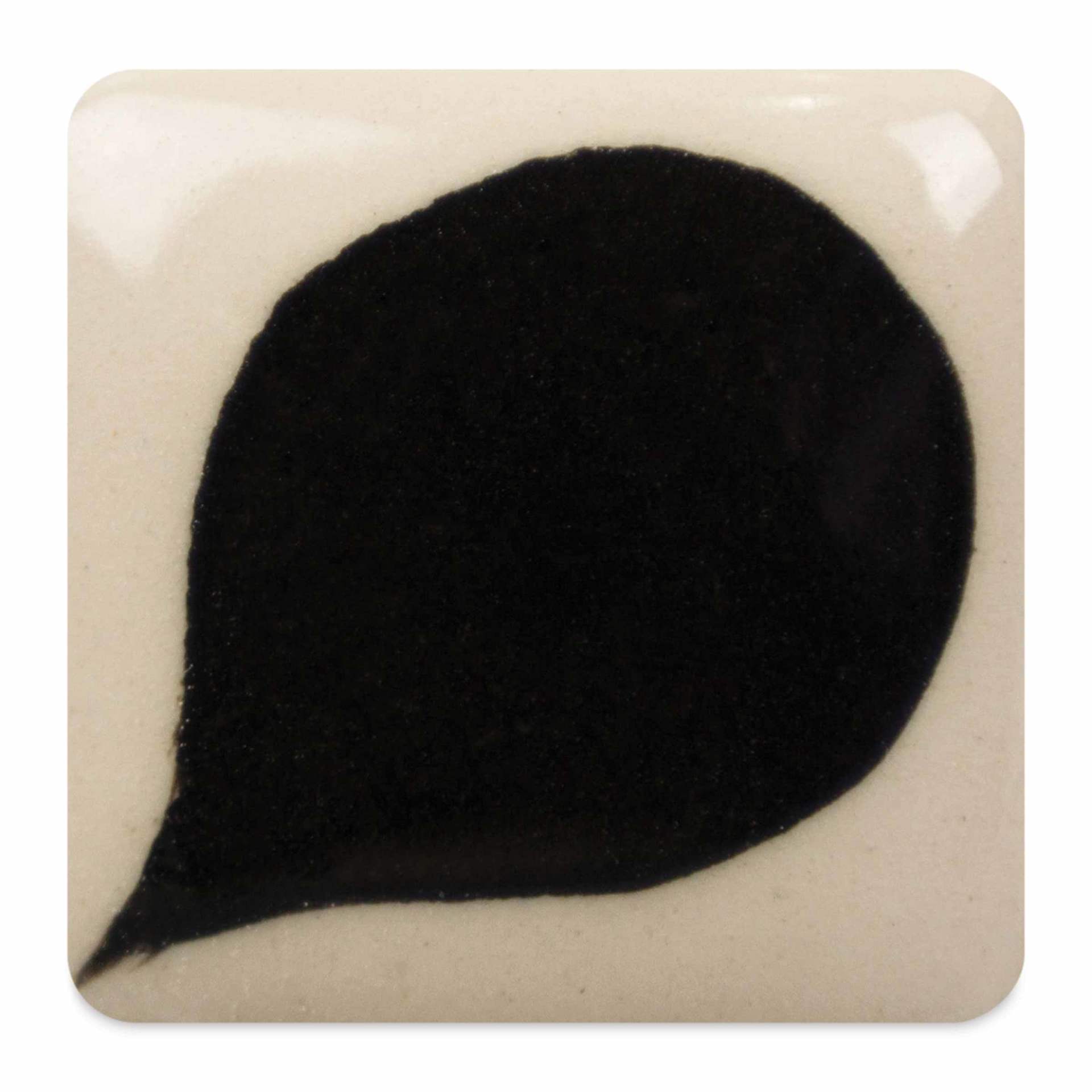 Duncan E-Z Stroke Translucent Underglaze - Cobalt Jet Black fired to cone 6 oxidation