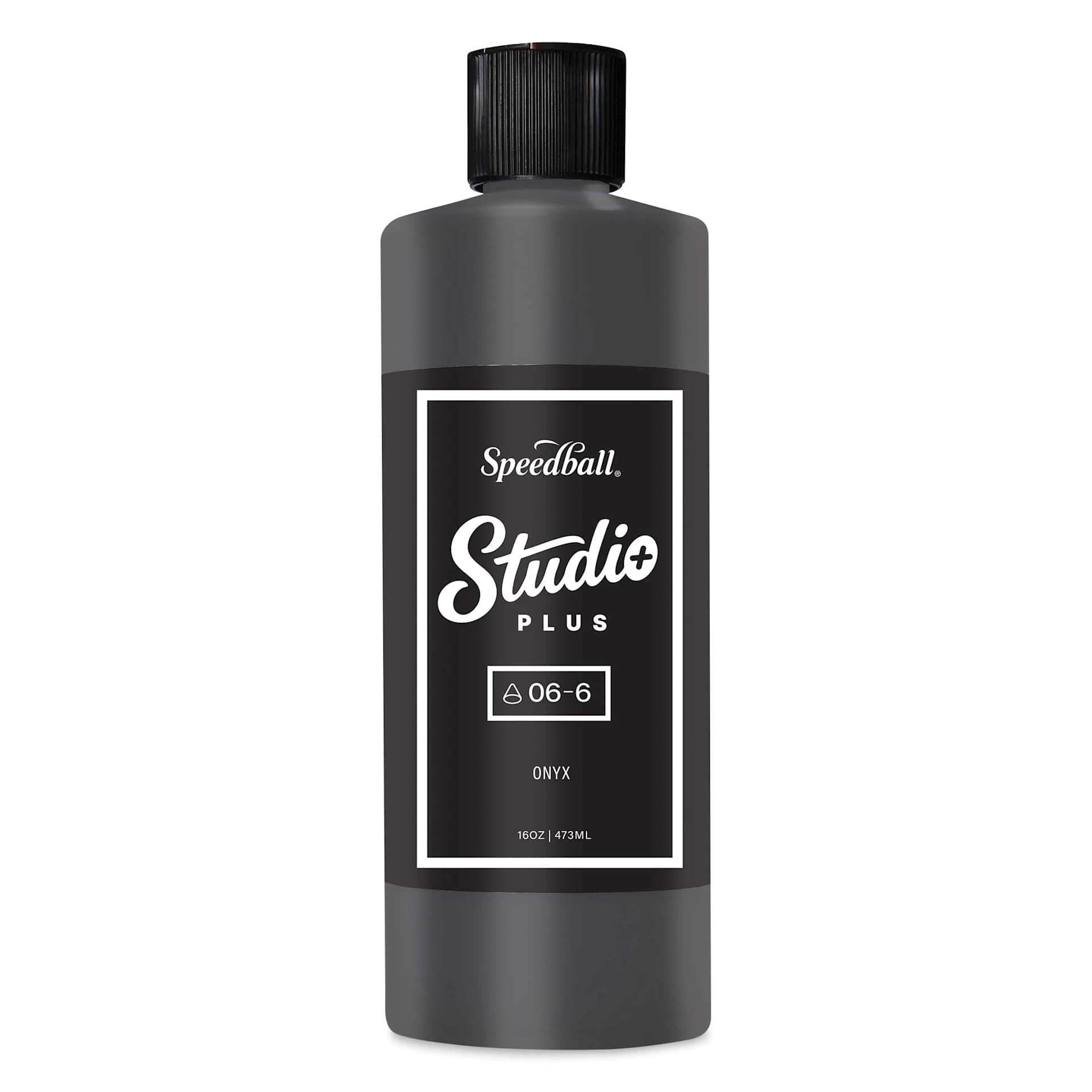 Speedball Studio Plus Glaze - Onyx, 16 oz