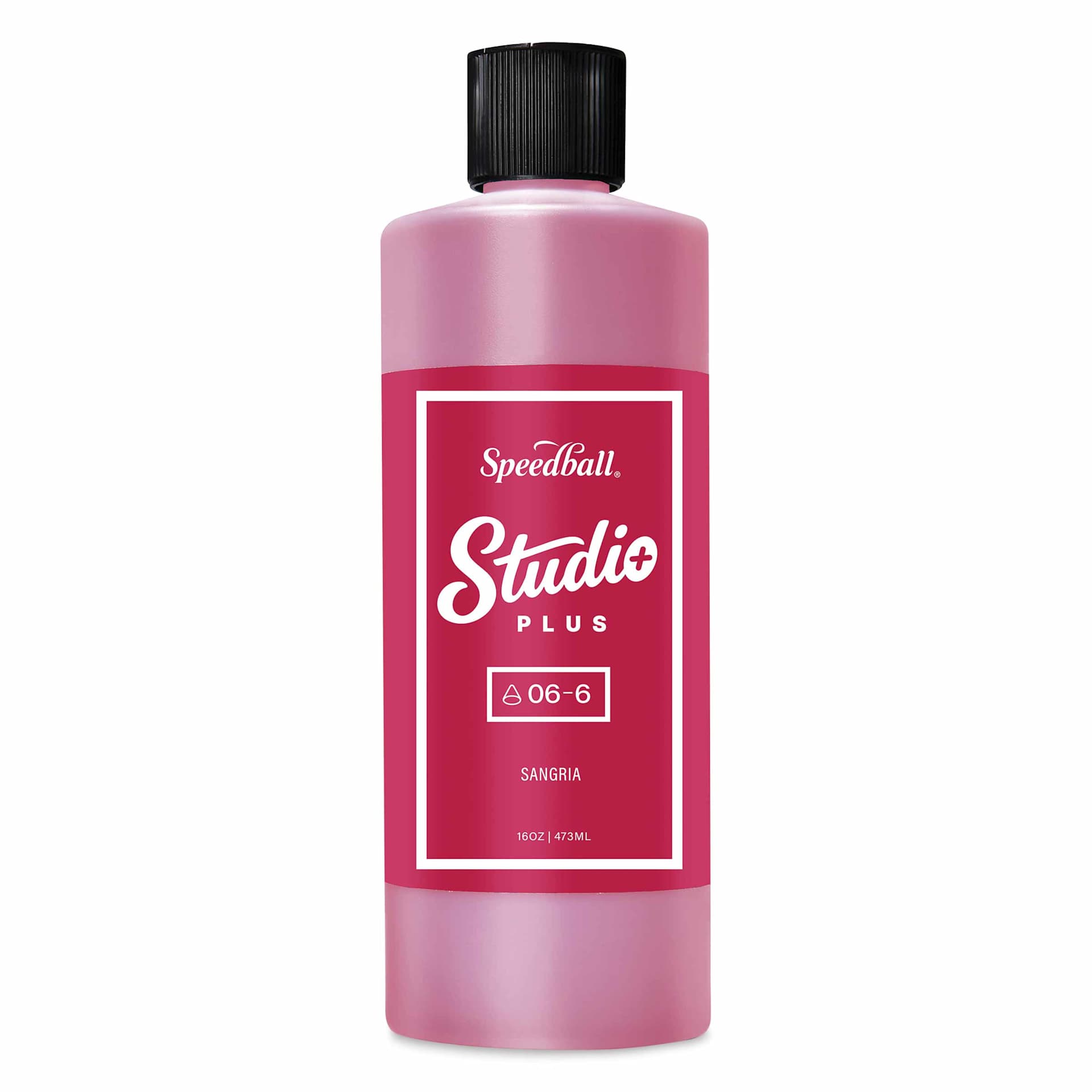 Speedball Studio Plus Glaze - Sangria, 16 oz