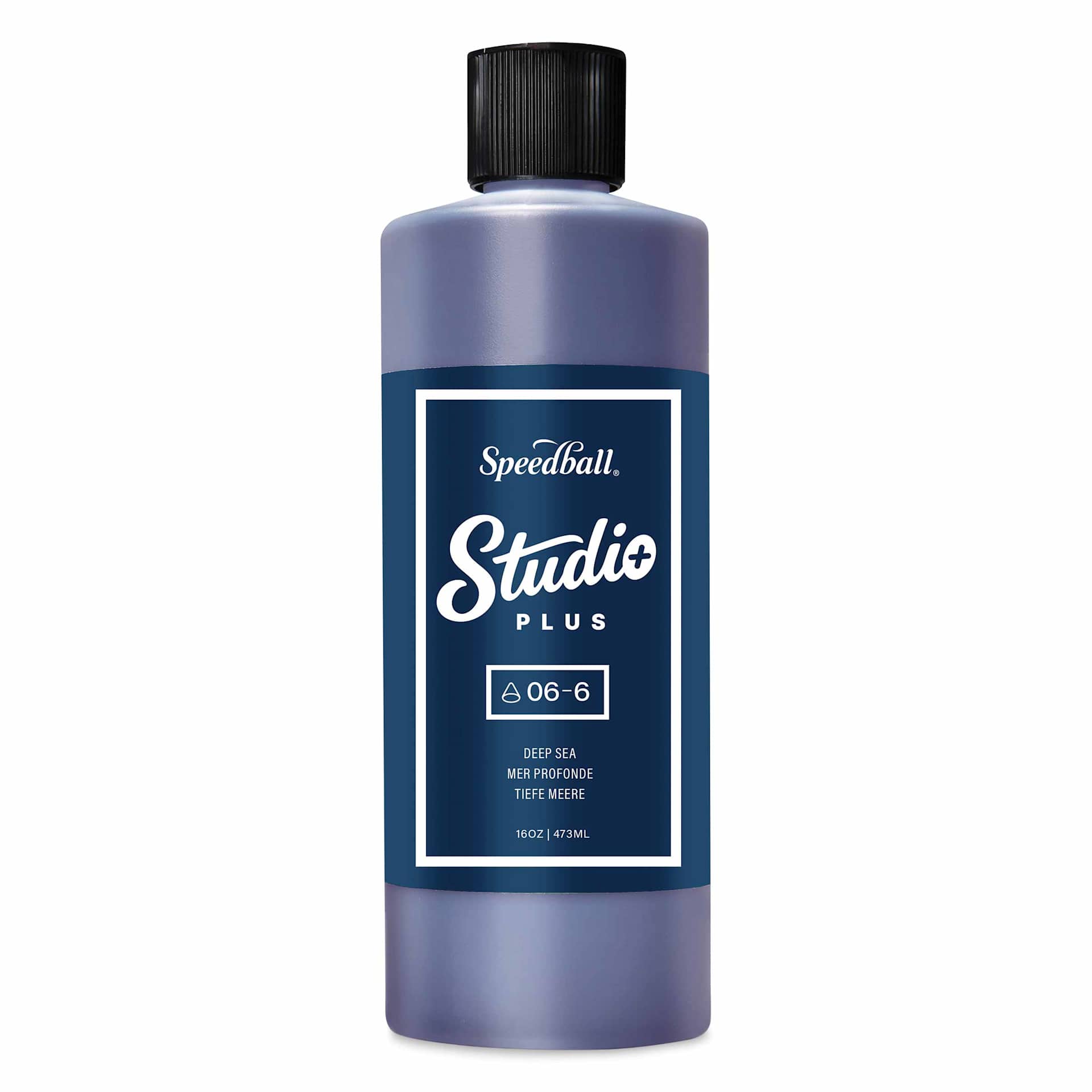 Speedball Studio Plus Glaze - Deep Sea, 16 oz