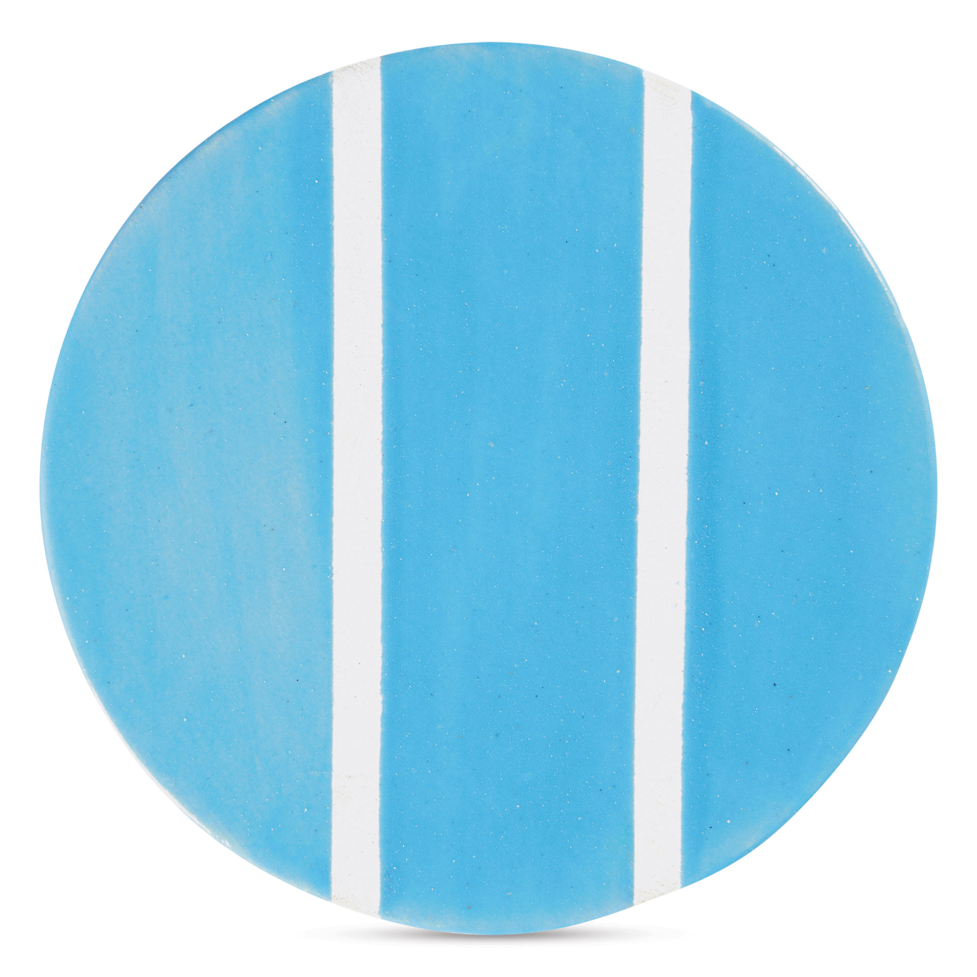 Speedball Studio Plus Glaze - Cornflower, 16 oz one, two, and three coat comparison