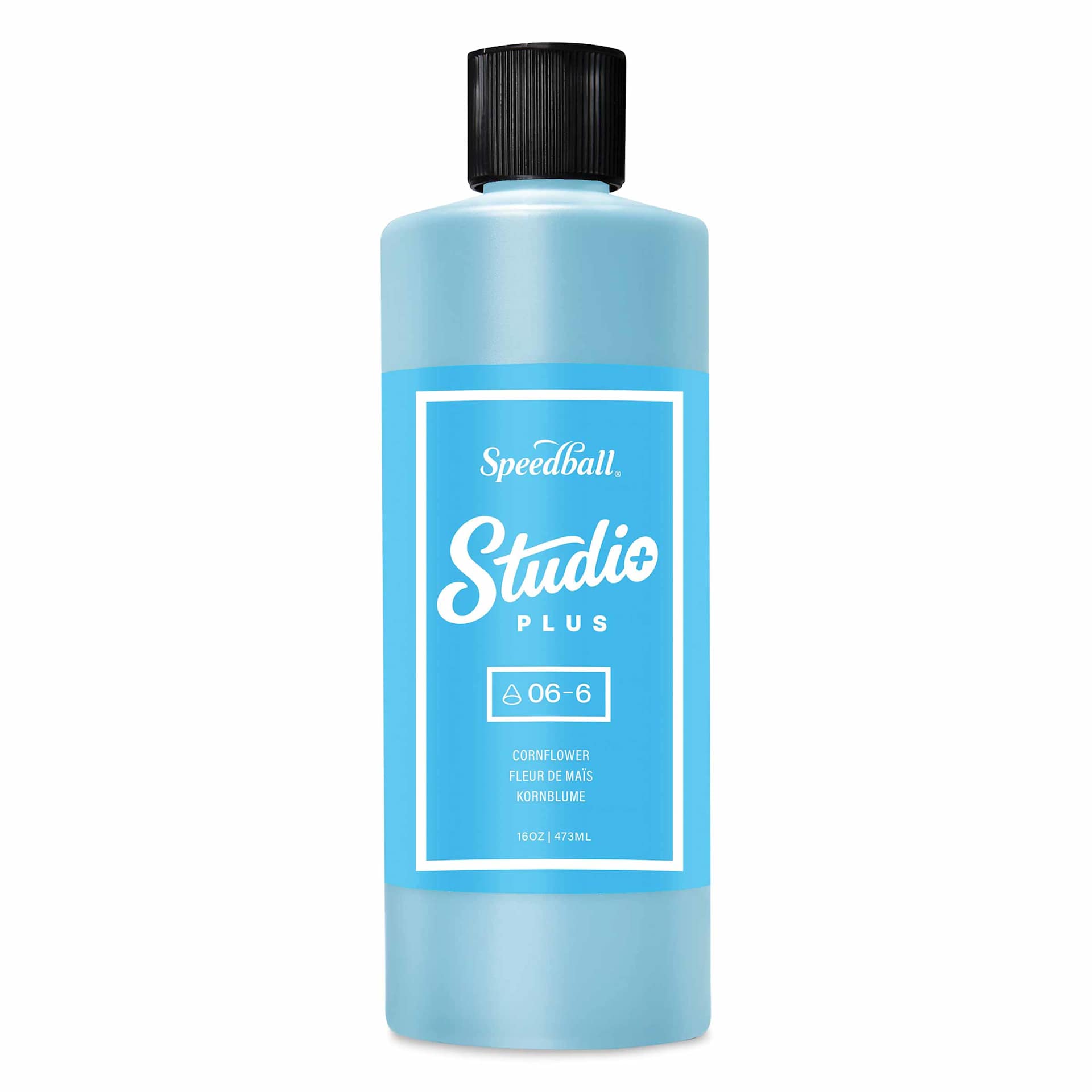 Speedball Studio Plus Glaze - Cornflower, 16 oz