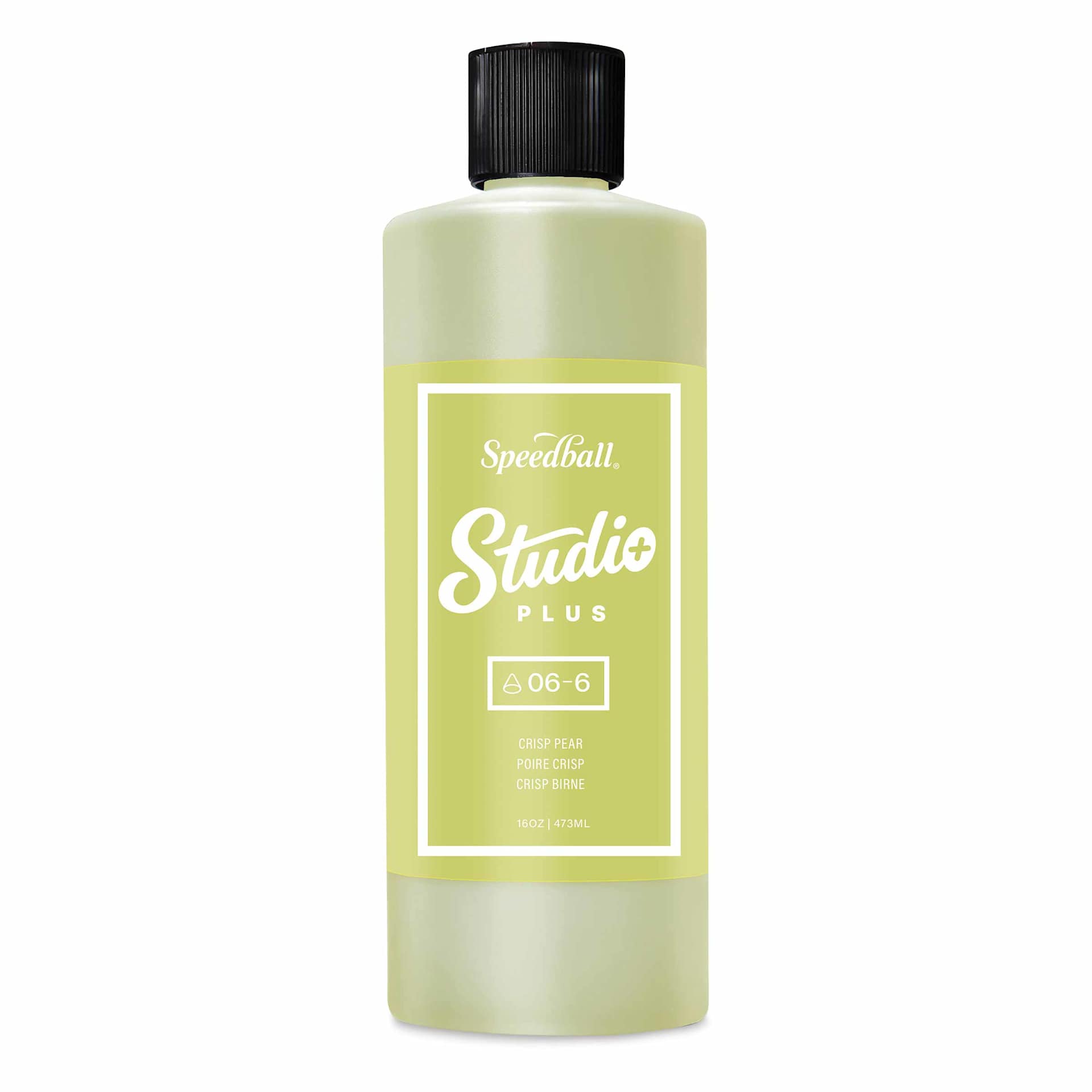 Speedball Studio Plus Glaze - Crisp Pear, 16 oz
