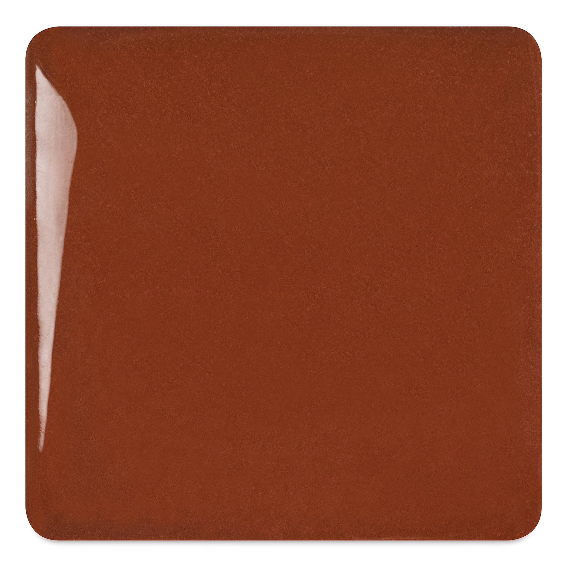 Speedball Studio Plus Glaze - Rich Brown, 16 oz fired to cone 05 oxidation