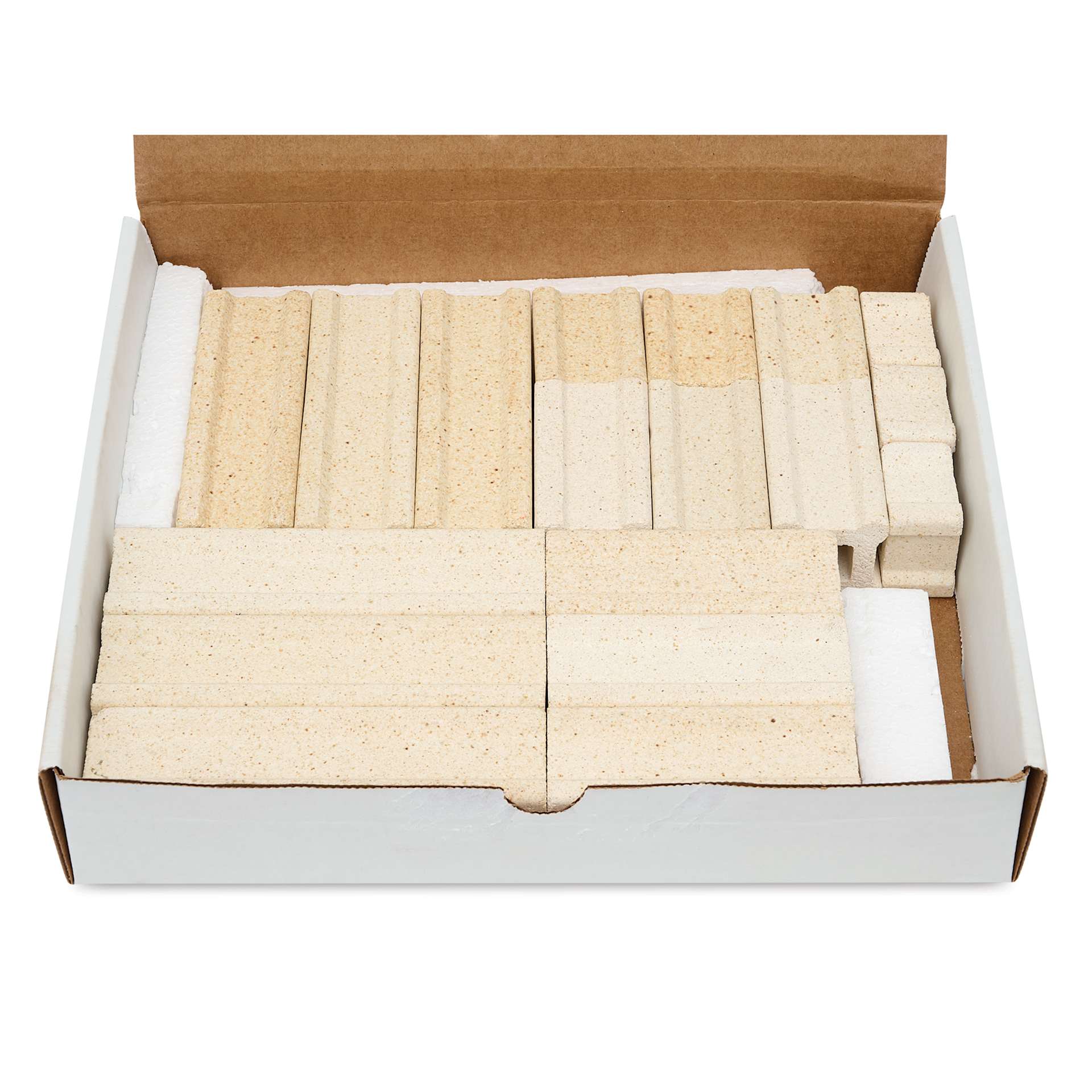 The Ceramic Shop Kiln Post Kit - Set of 18, 1.5" Posts contents inside packaging