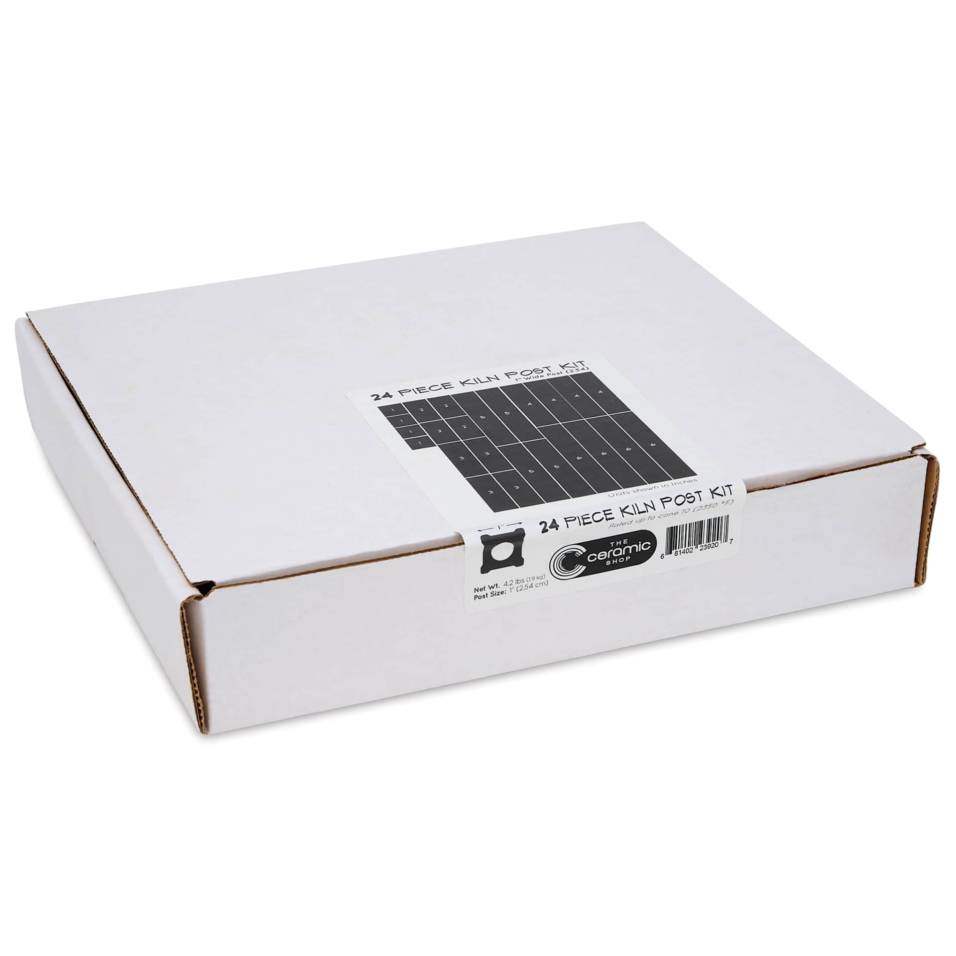 The Ceramic Shop Kiln Post Kit - Set of 24, 1" Posts packaging
