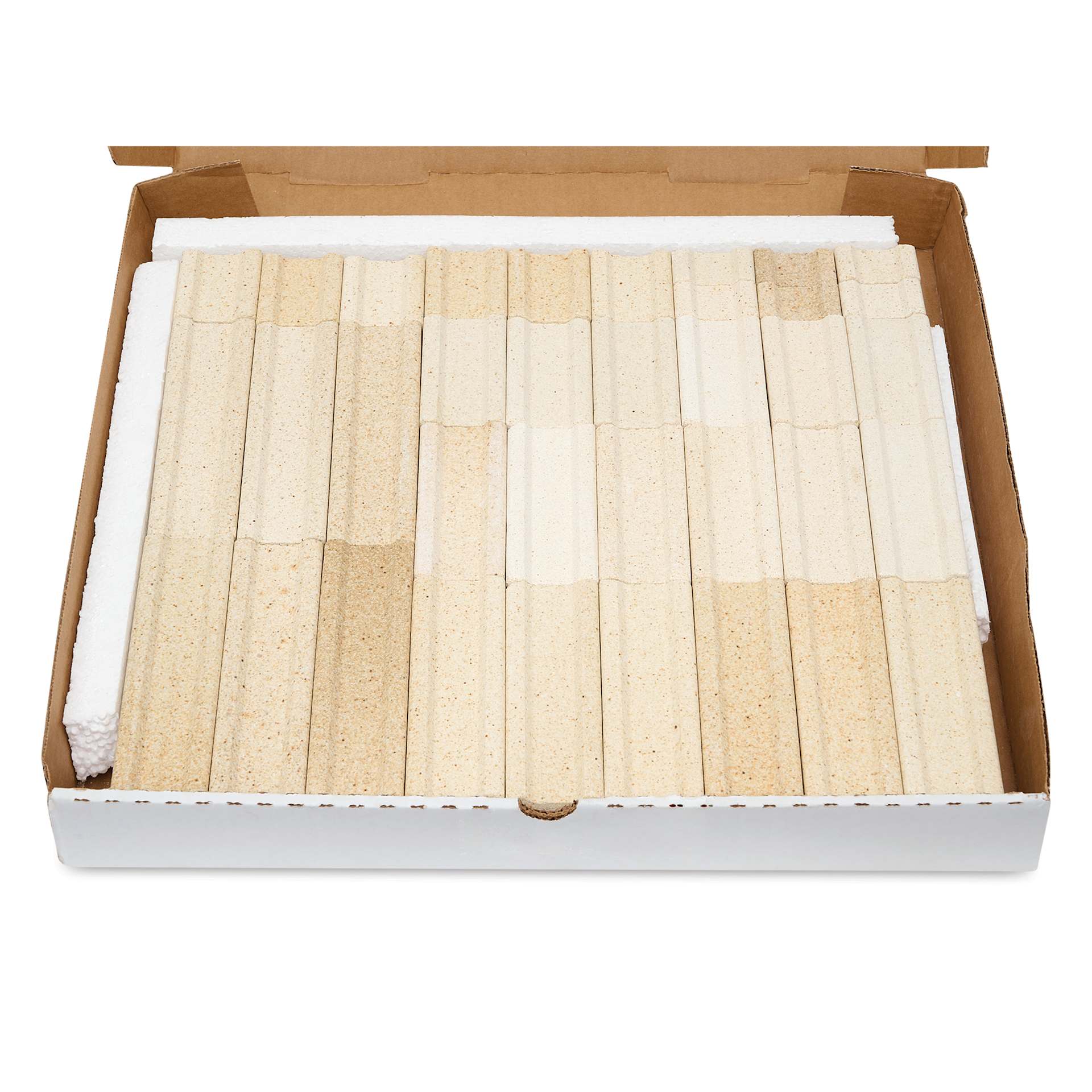 The Ceramic Shop Kiln Post Kit - Set of 36, 1.5" Posts contents inside packaging
