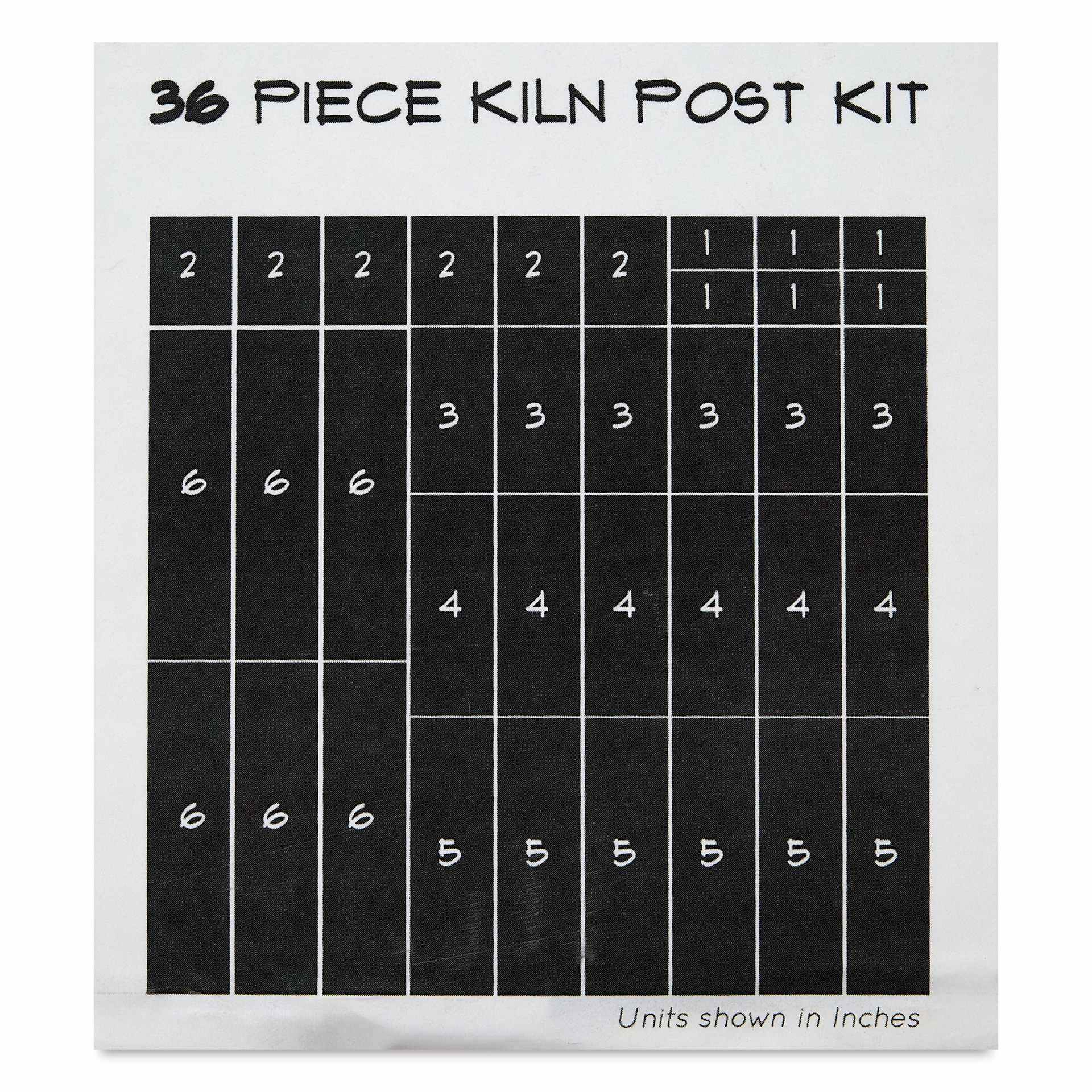 The Ceramic Shop Kiln Post Kit - Set of 36, 1.5" Posts included contents