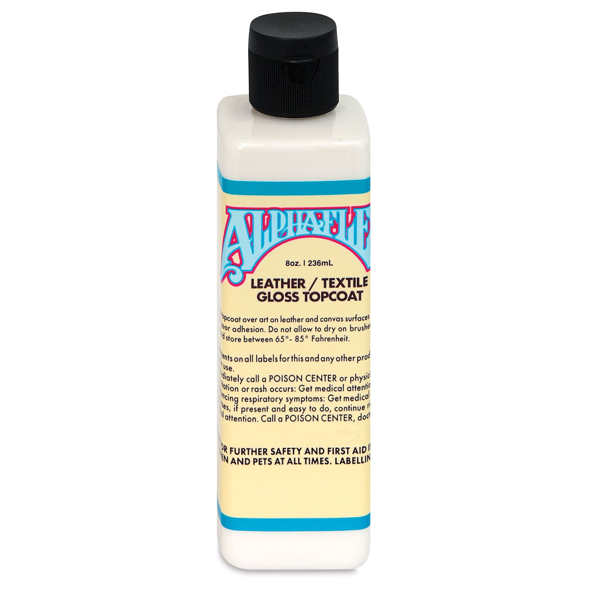 Alpha6 AlphaFlex Leather and Textile Top Coat - Gloss, 8 oz front of packaging