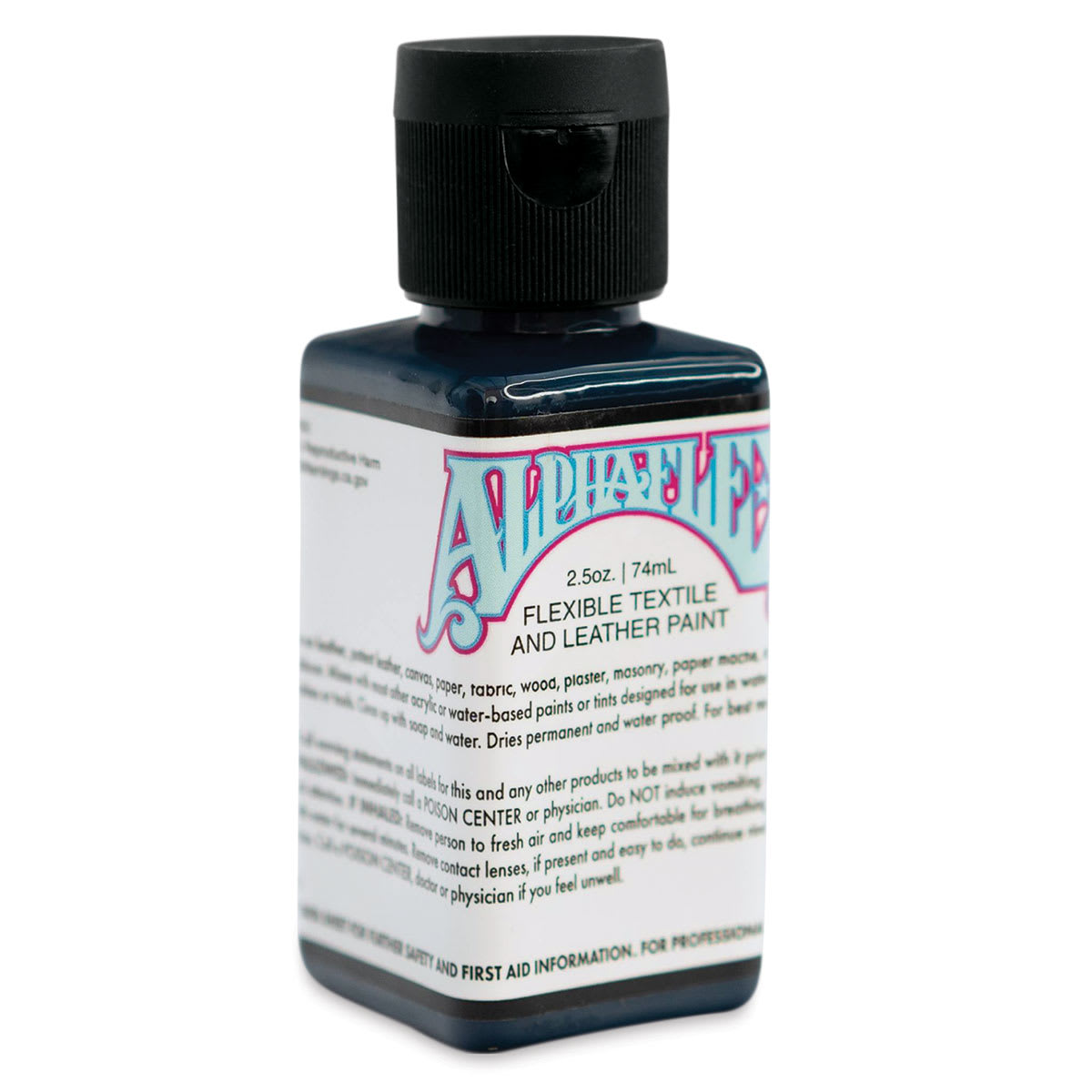 Alpha6 AlphaFlex Textile and Leather Paint - Dark Blue, 74 ml, Bottle