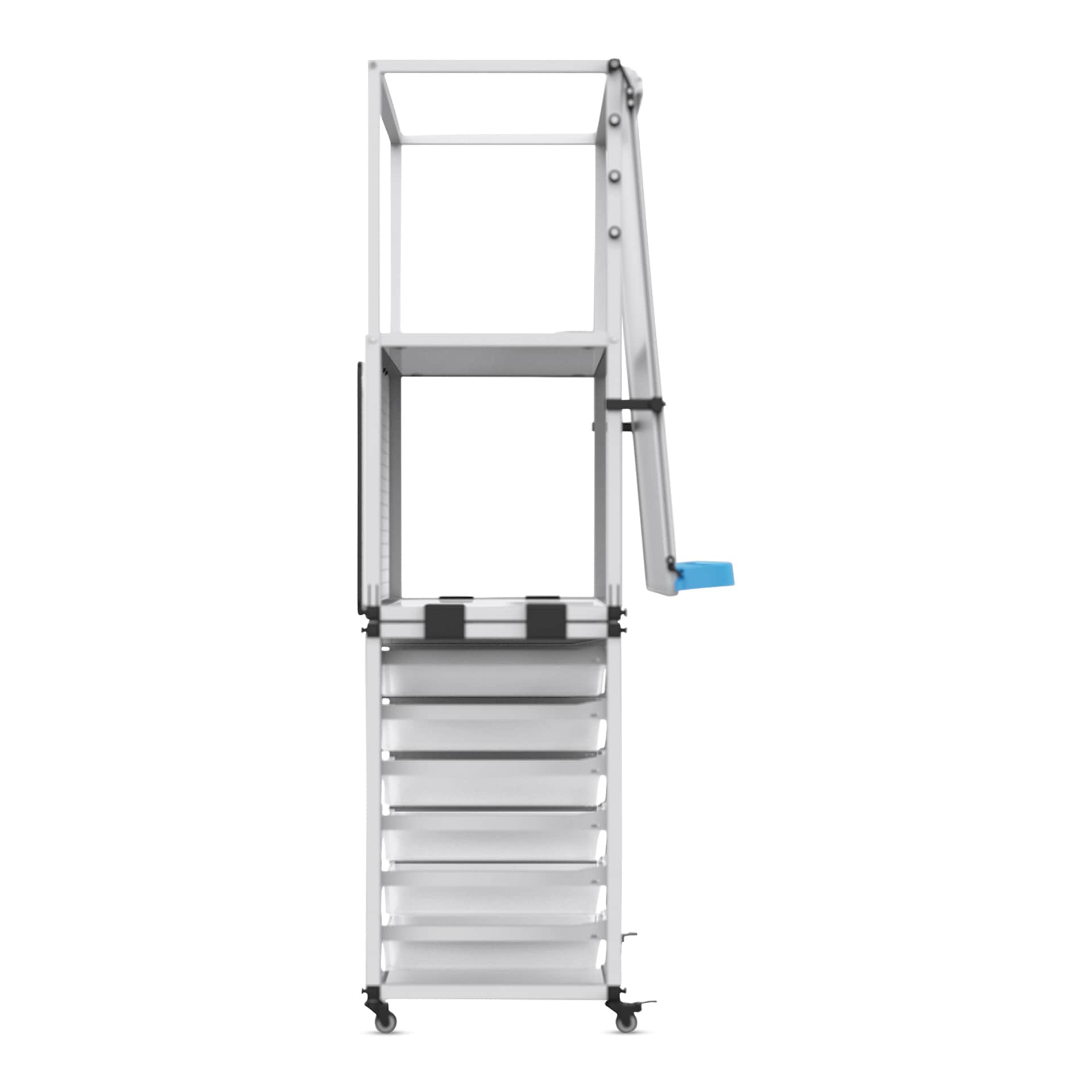 Luxor Modular Teacher Easel with Storage - side view