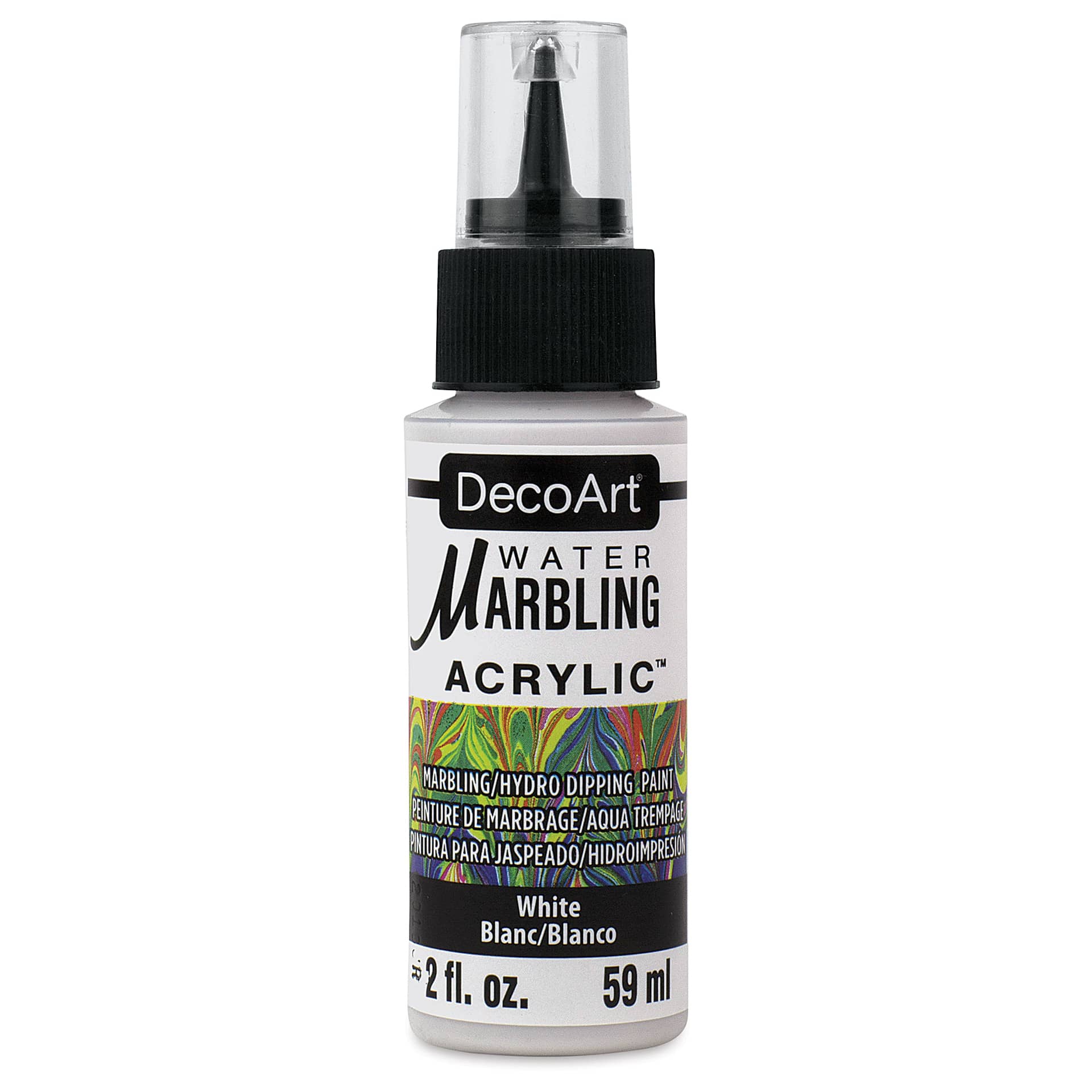 DecoArt Water Marbling Acrylic Paint - White, 2 oz
