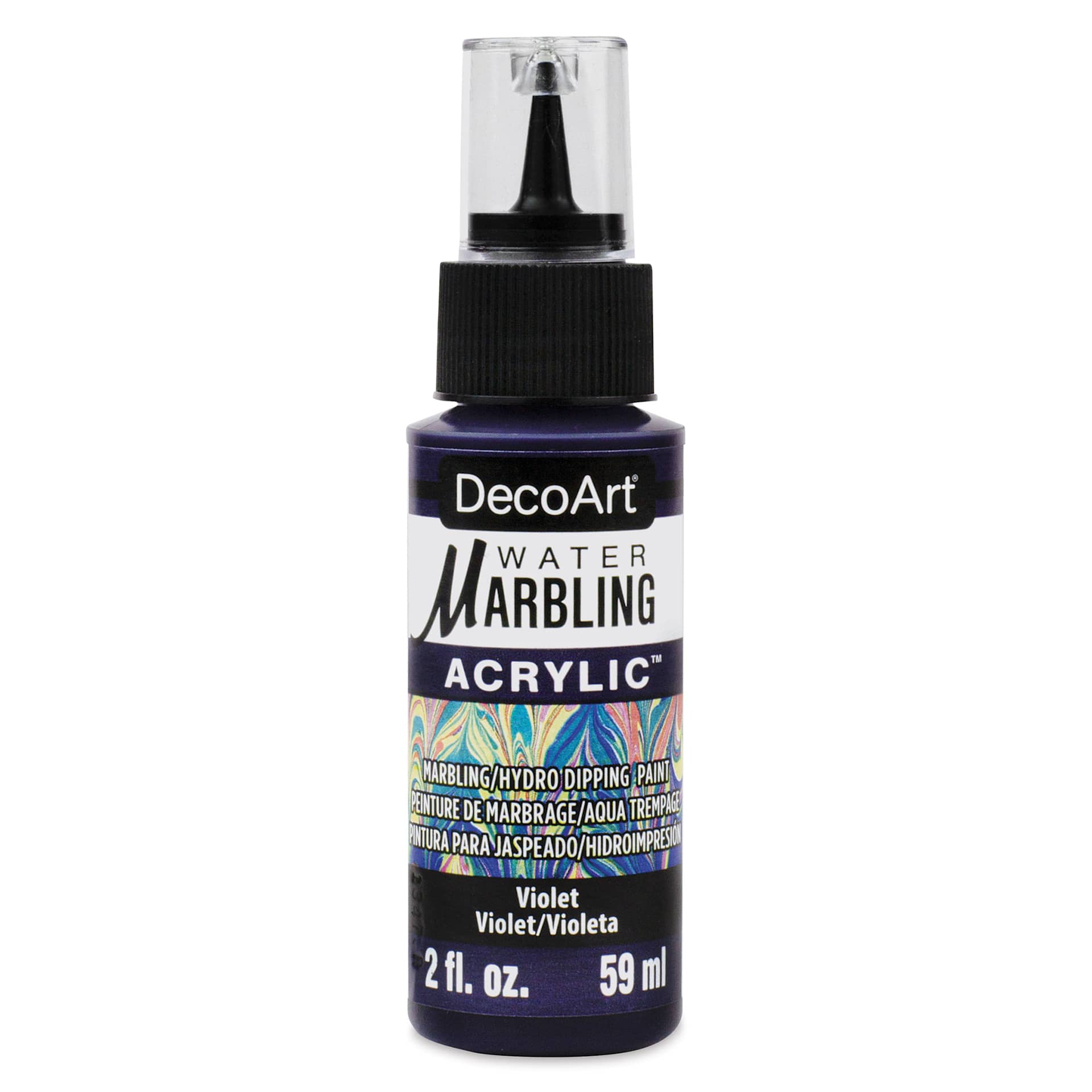 DecoArt Water Marbling Acrylic Paint - Violet, 2 oz