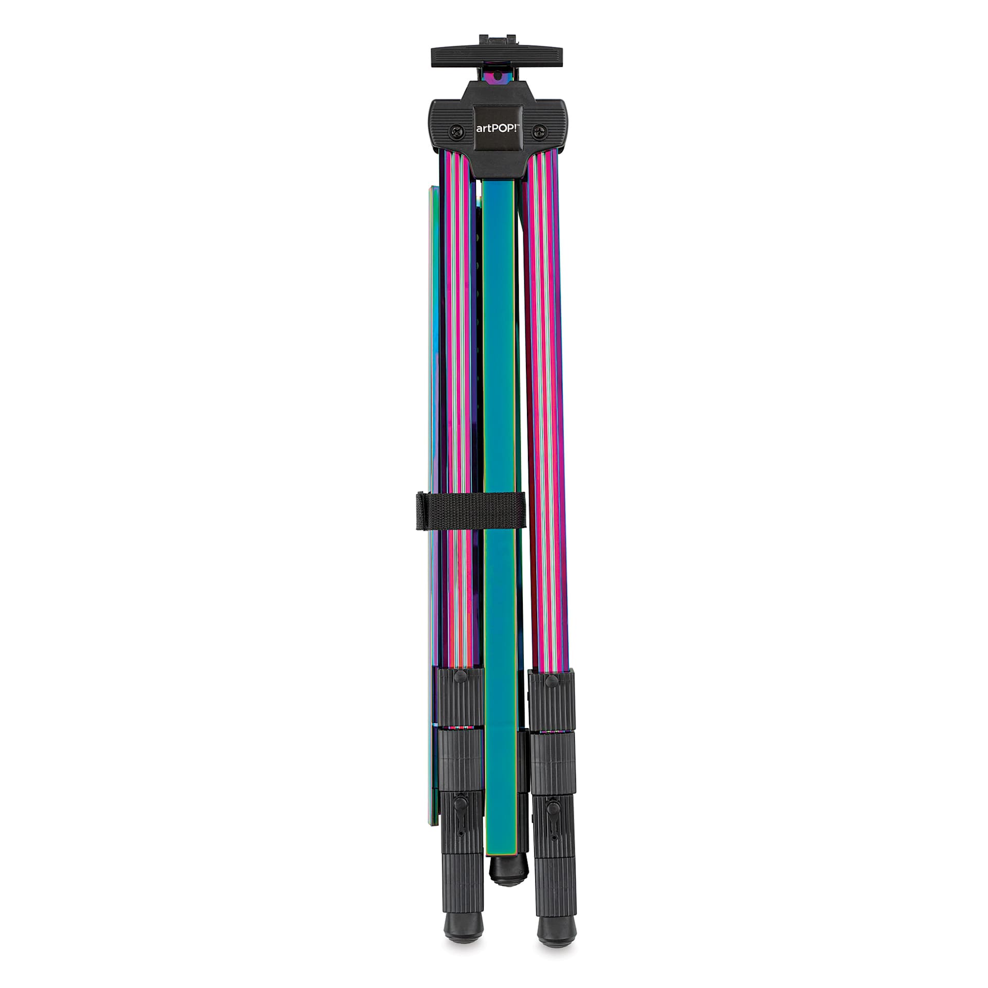 artPOP! Iridescent Tripod Floor Easel, folded easel, front view