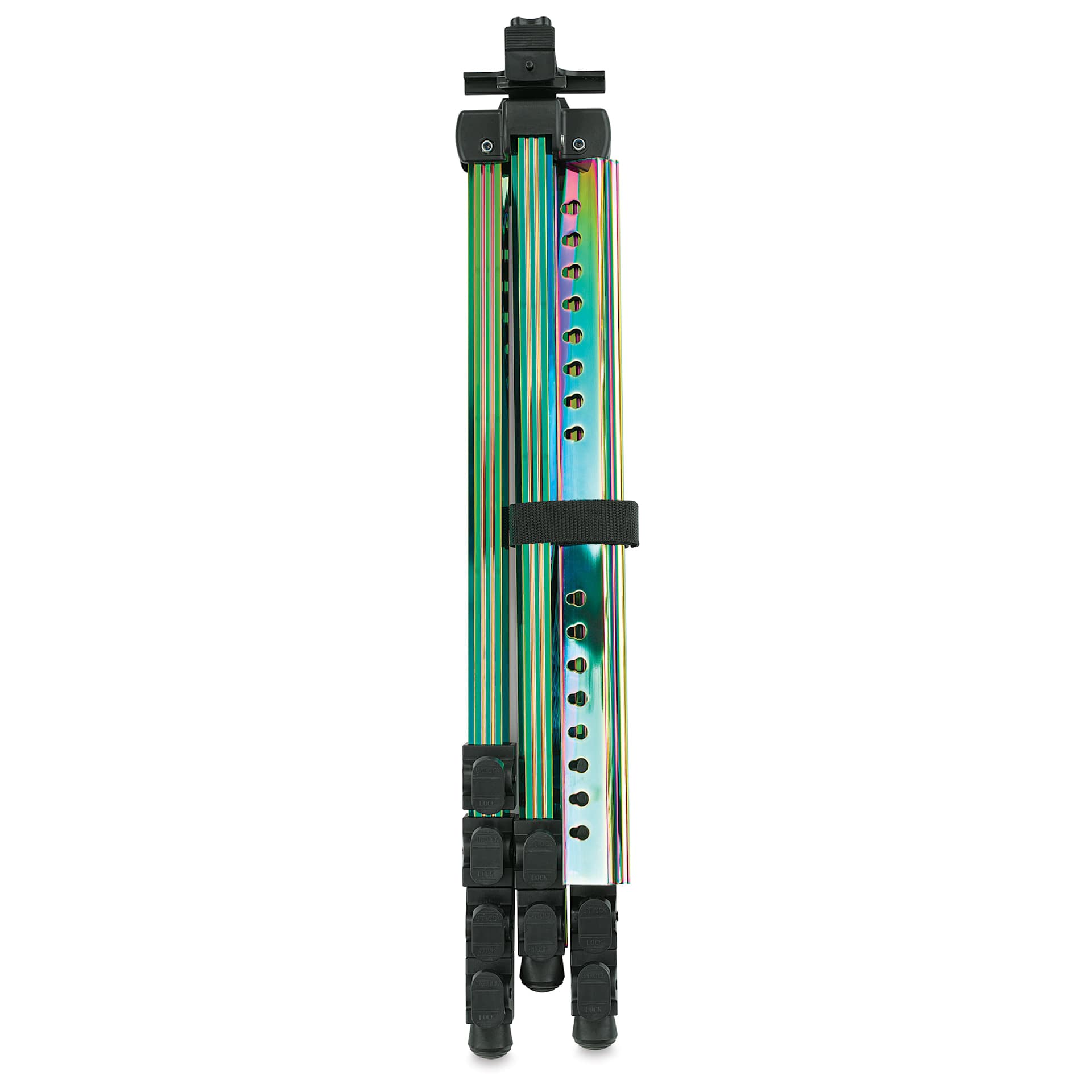 artPOP! Iridescent Tripod Floor Easel, folded easel, side view
