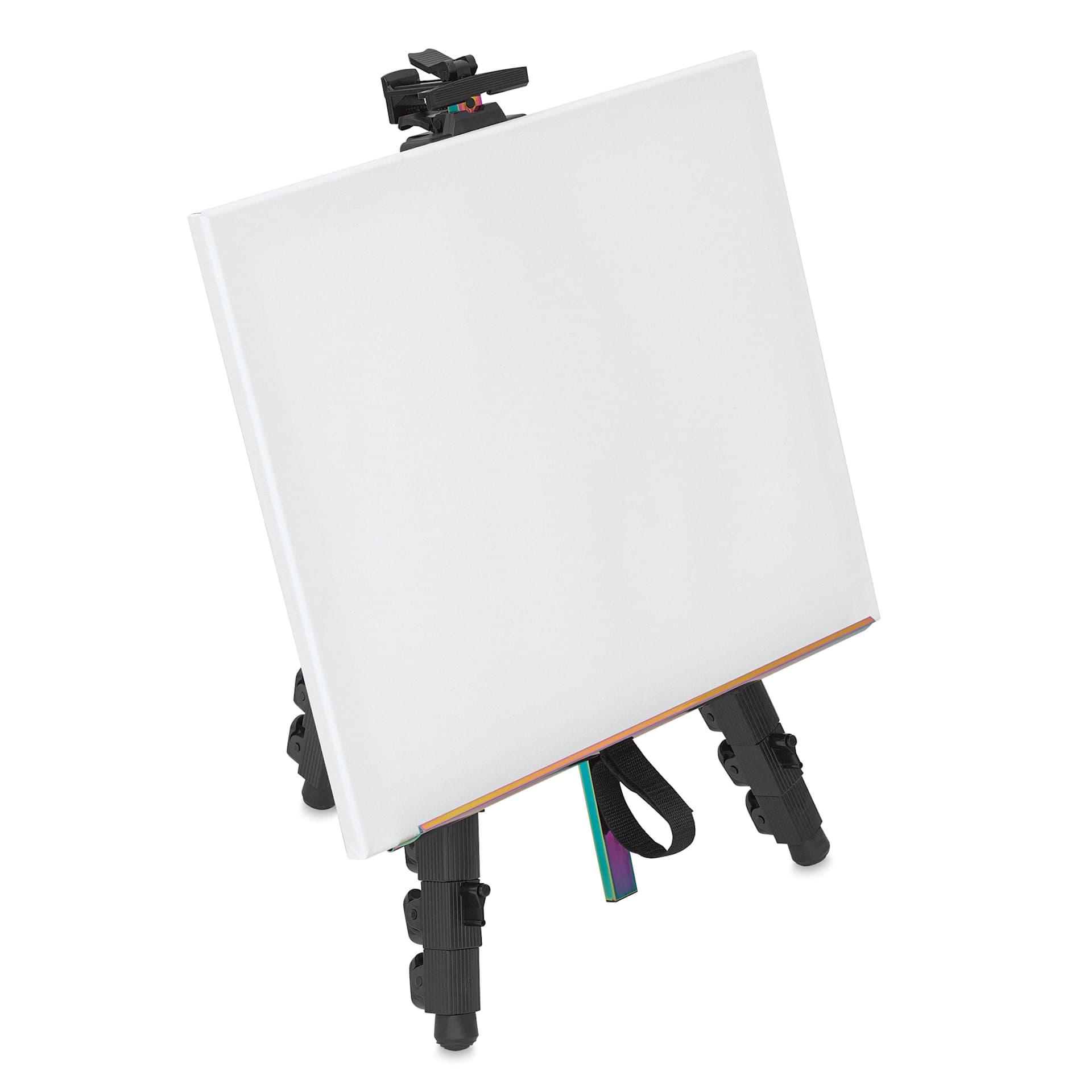 artPOP! Iridescent Tripod Easel, easel holding small canvas