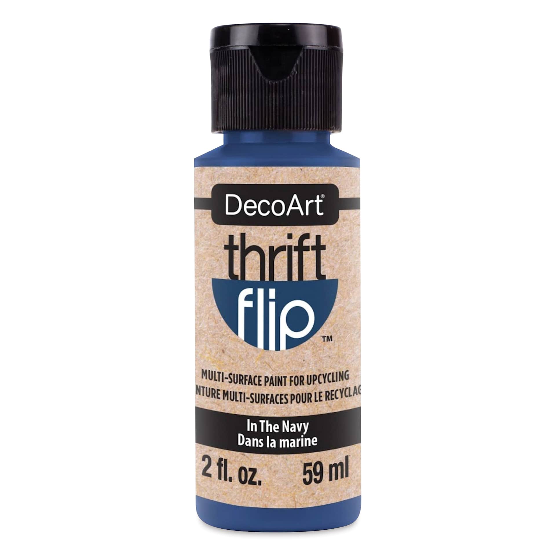 DecoArt Thrift Flip Multi-Surface Paint - In The Navy, 2 oz