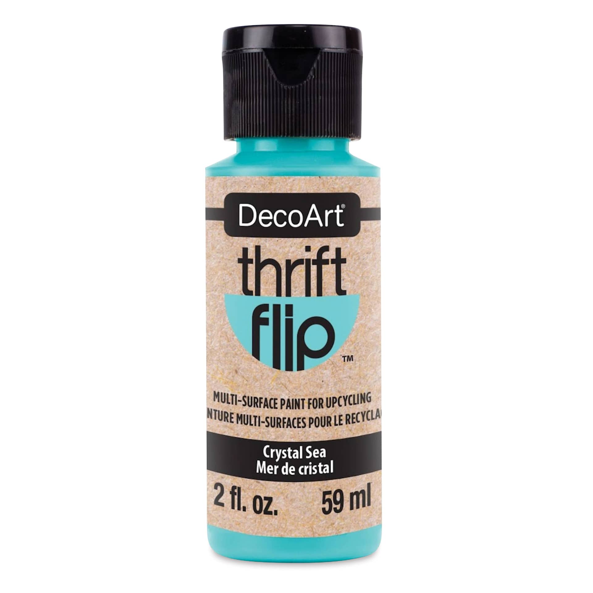 DecoArt Thrift Flip Multi-Surface Paint - Crystal Sea, 2 oz
