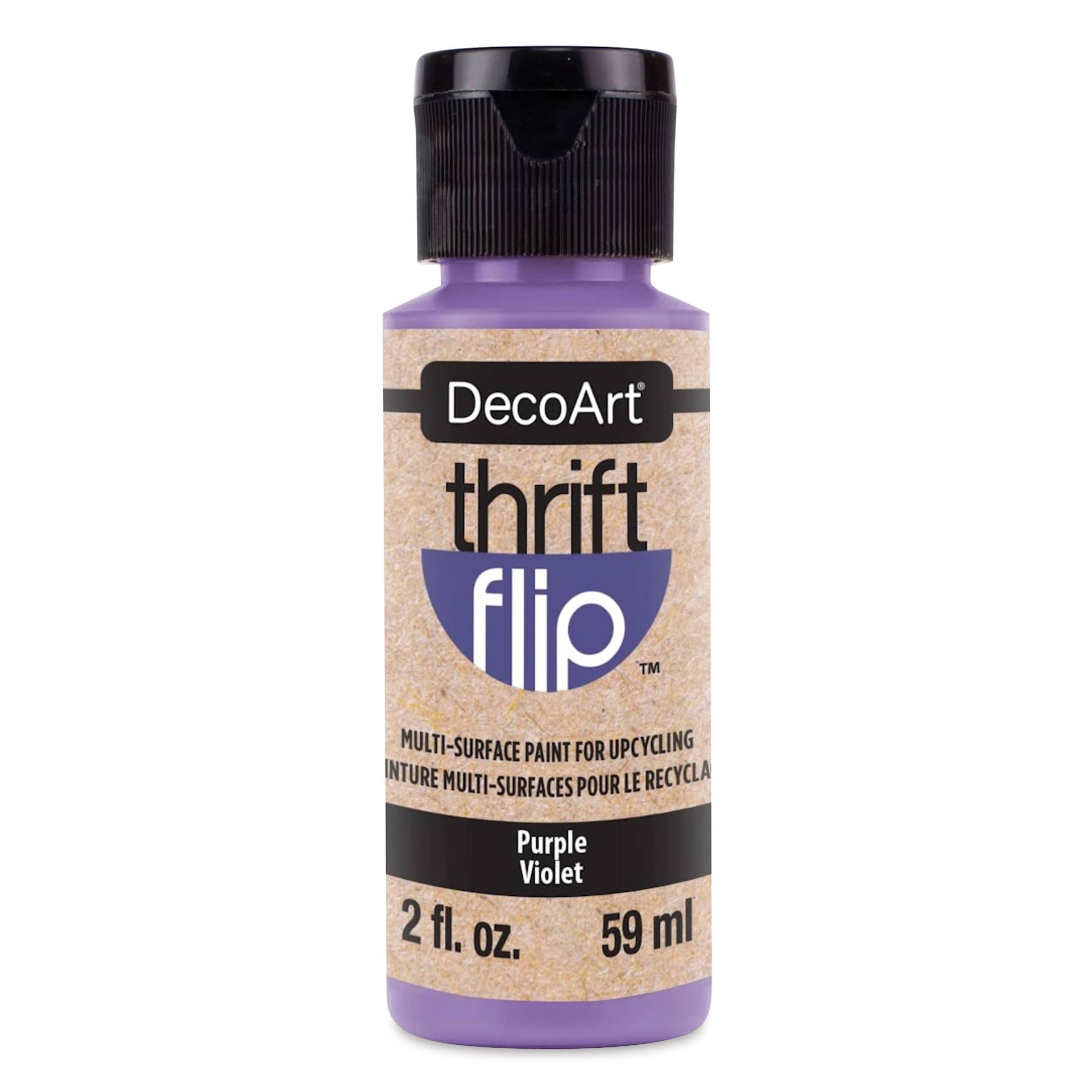 DecoArt Thrift Flip Multi-Surface Paint - Purple, 2 oz
