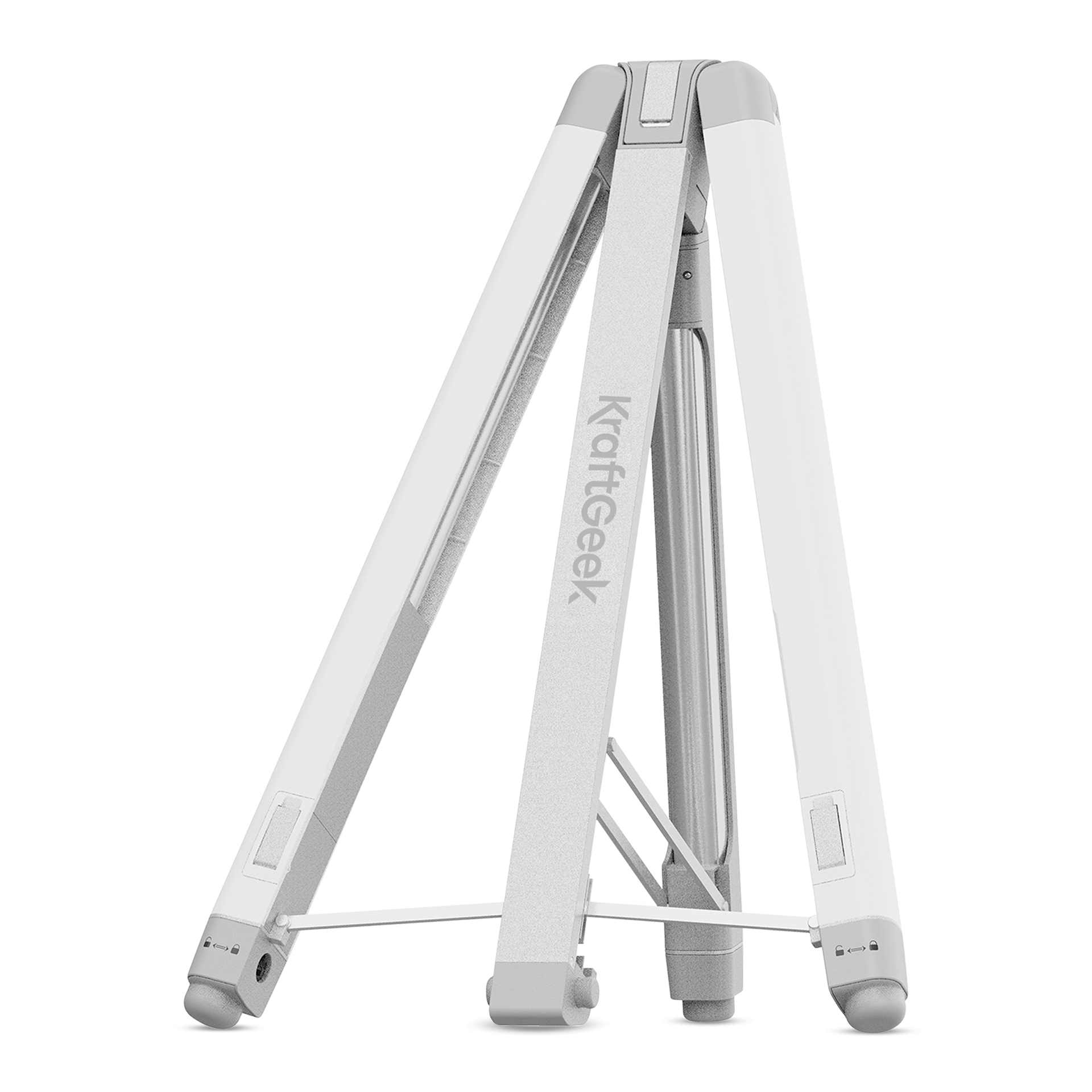 KraftGeek Easel - White, as a tabletop easel