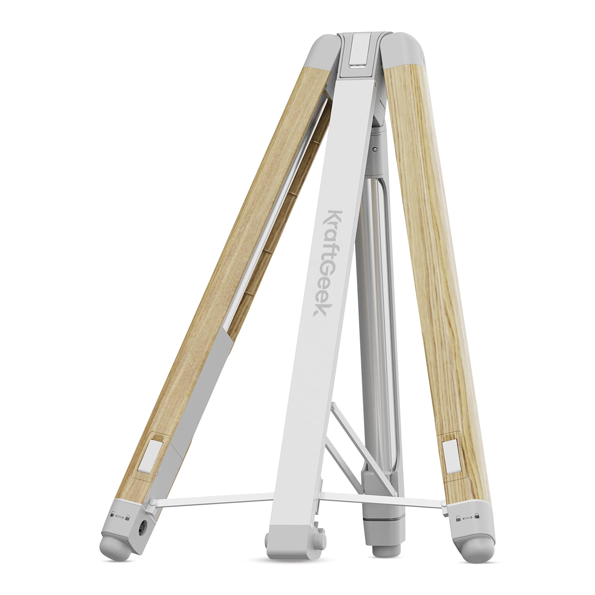 KraftGeek Easel - Oak, as a tabletop easel