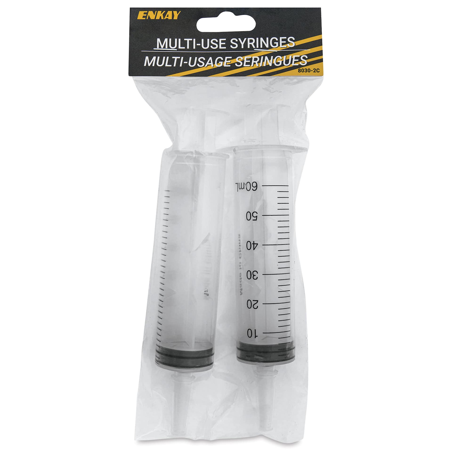 Enkay Multi-Purpose Syringes - Large, Pkg of 2, 60 ml - front of packaging