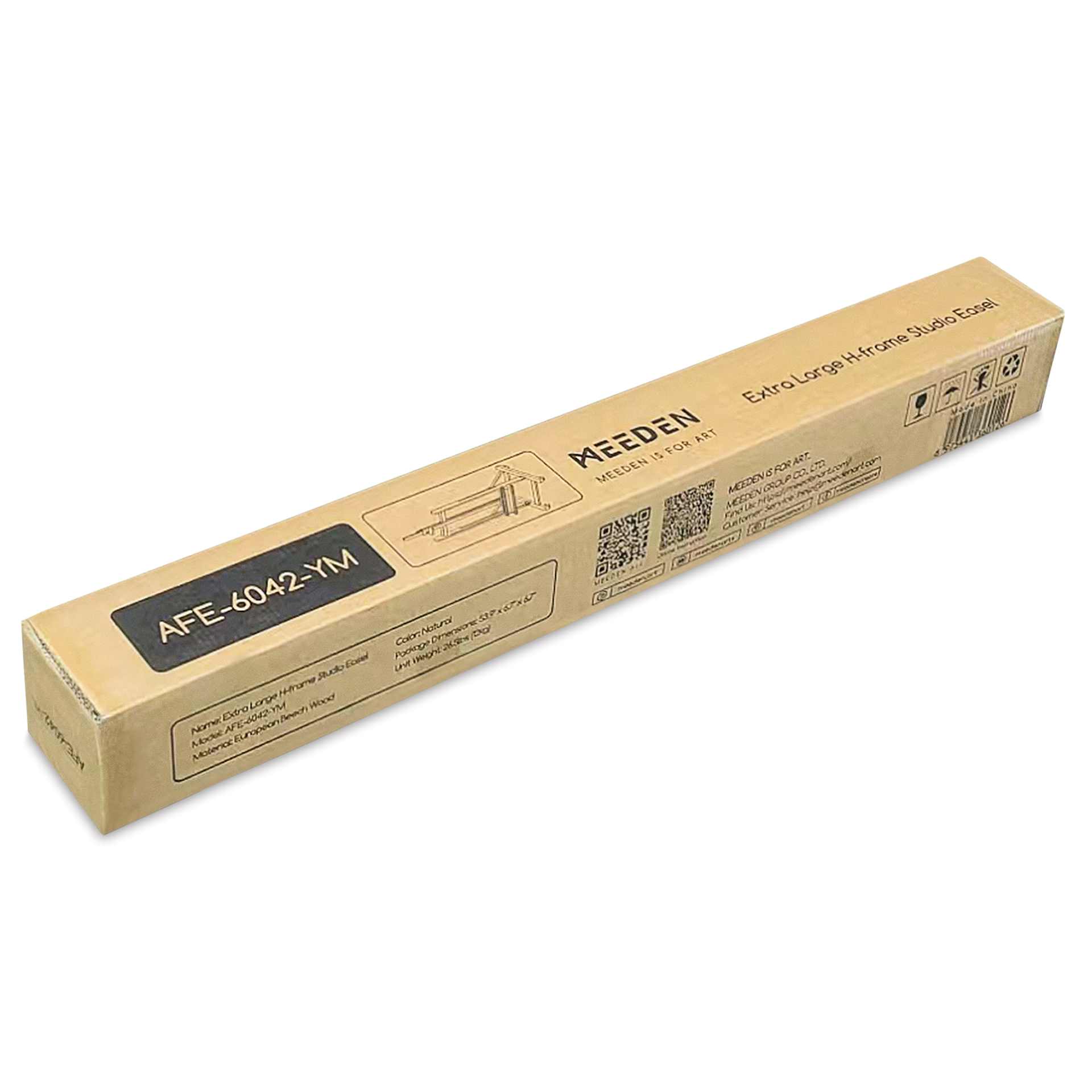 Meeden Extra Large H-Frame Easel - front of packaging