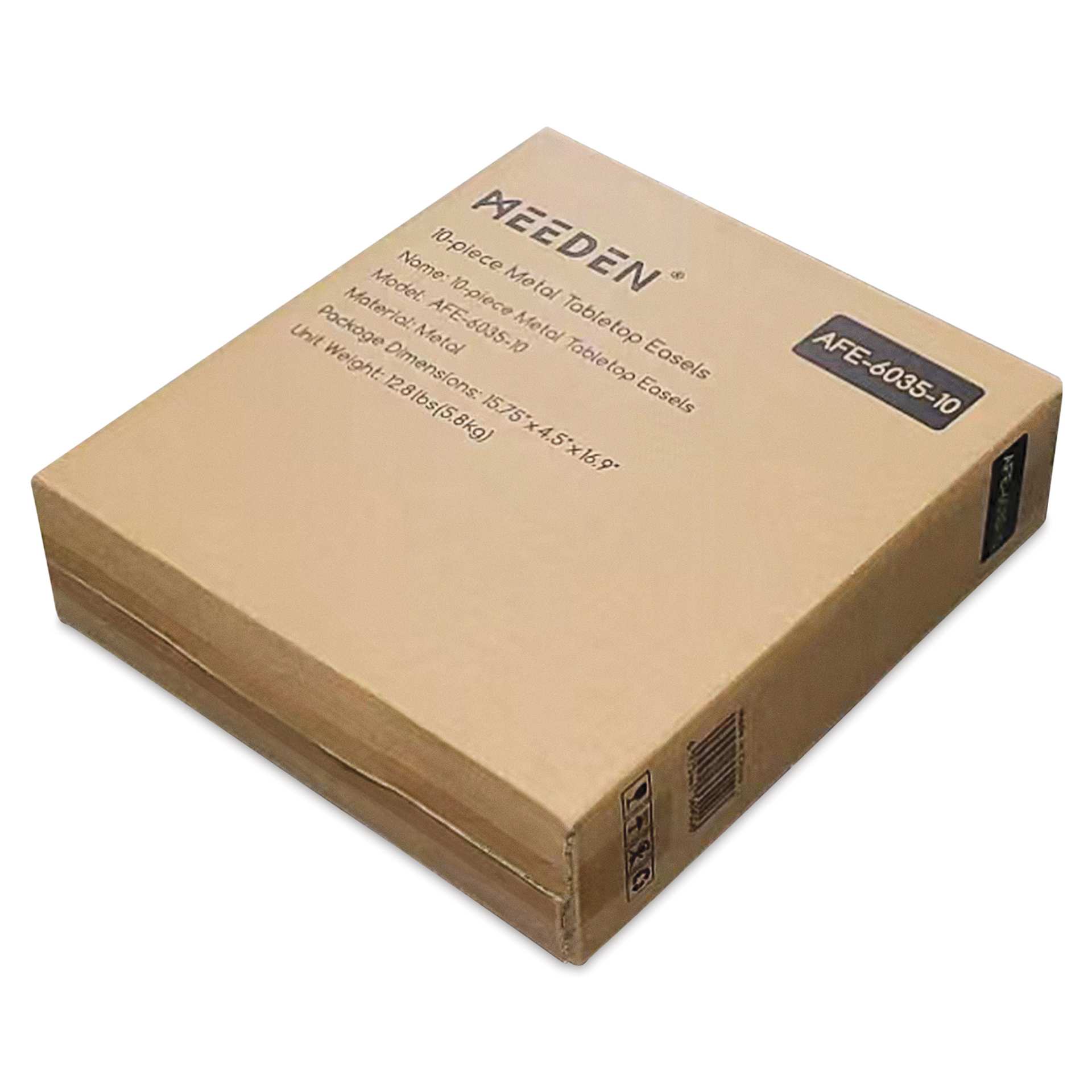 Meeden Aluminum Tripod Tabletop Easel, packaging laid flat