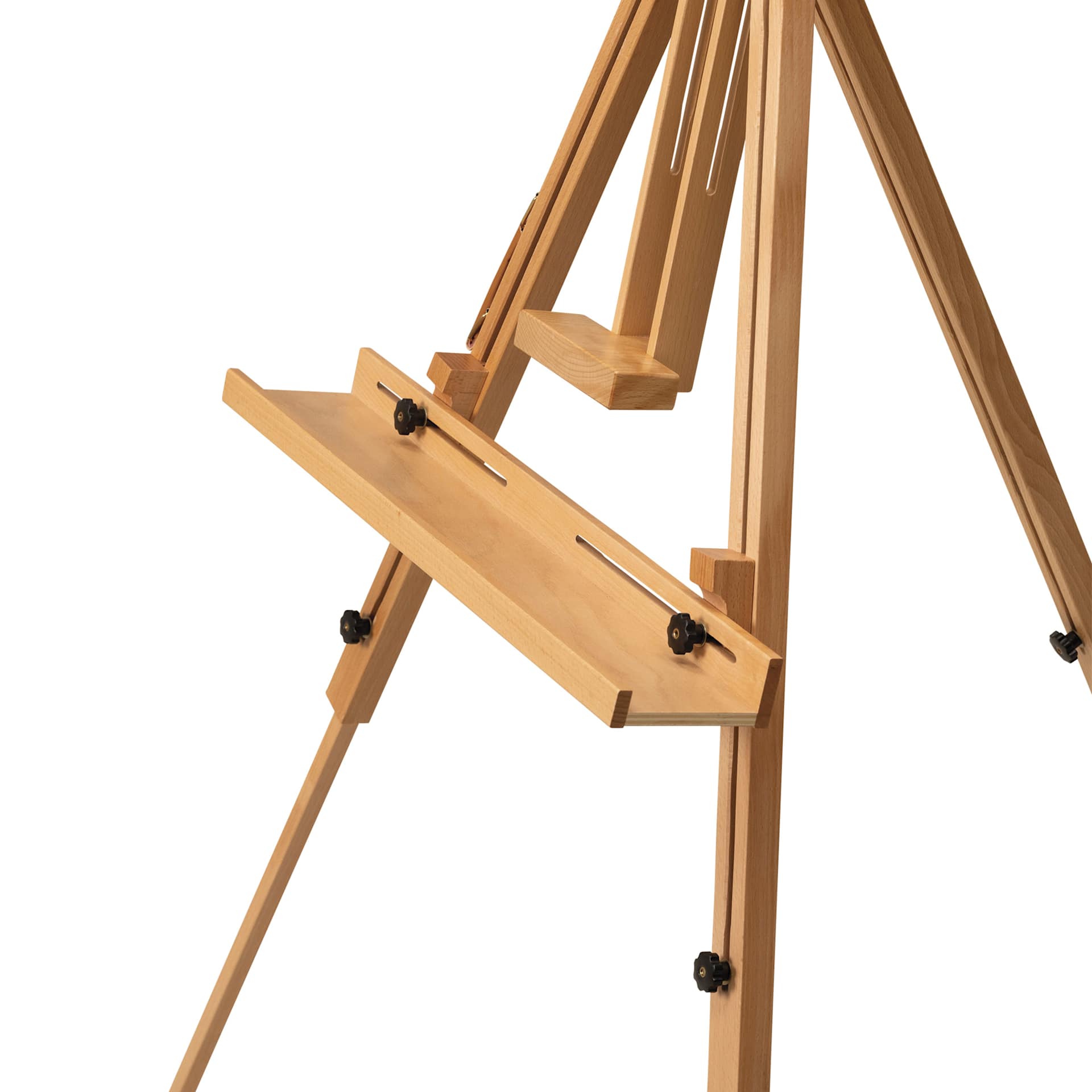 Meeden Tripod Plein Air Easel - 32” W x 35” D, 51" - 76" H - close-up of canvas holder