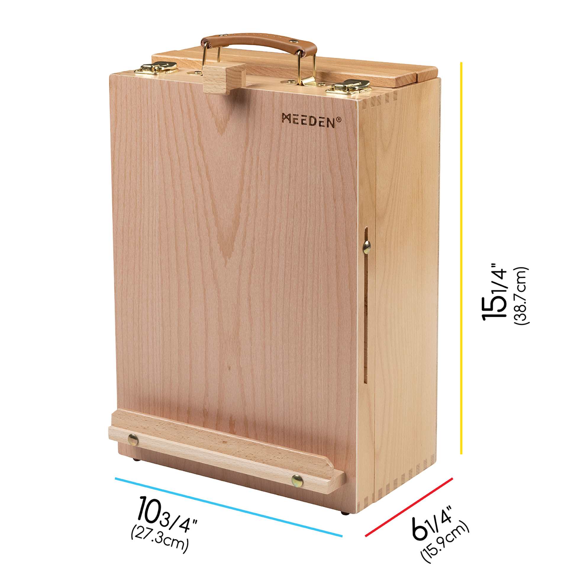 Meeden 2-Drawer Tabletop Sketchbox Easel, 6-1/4" x 10-3/4" x 15-1/4"