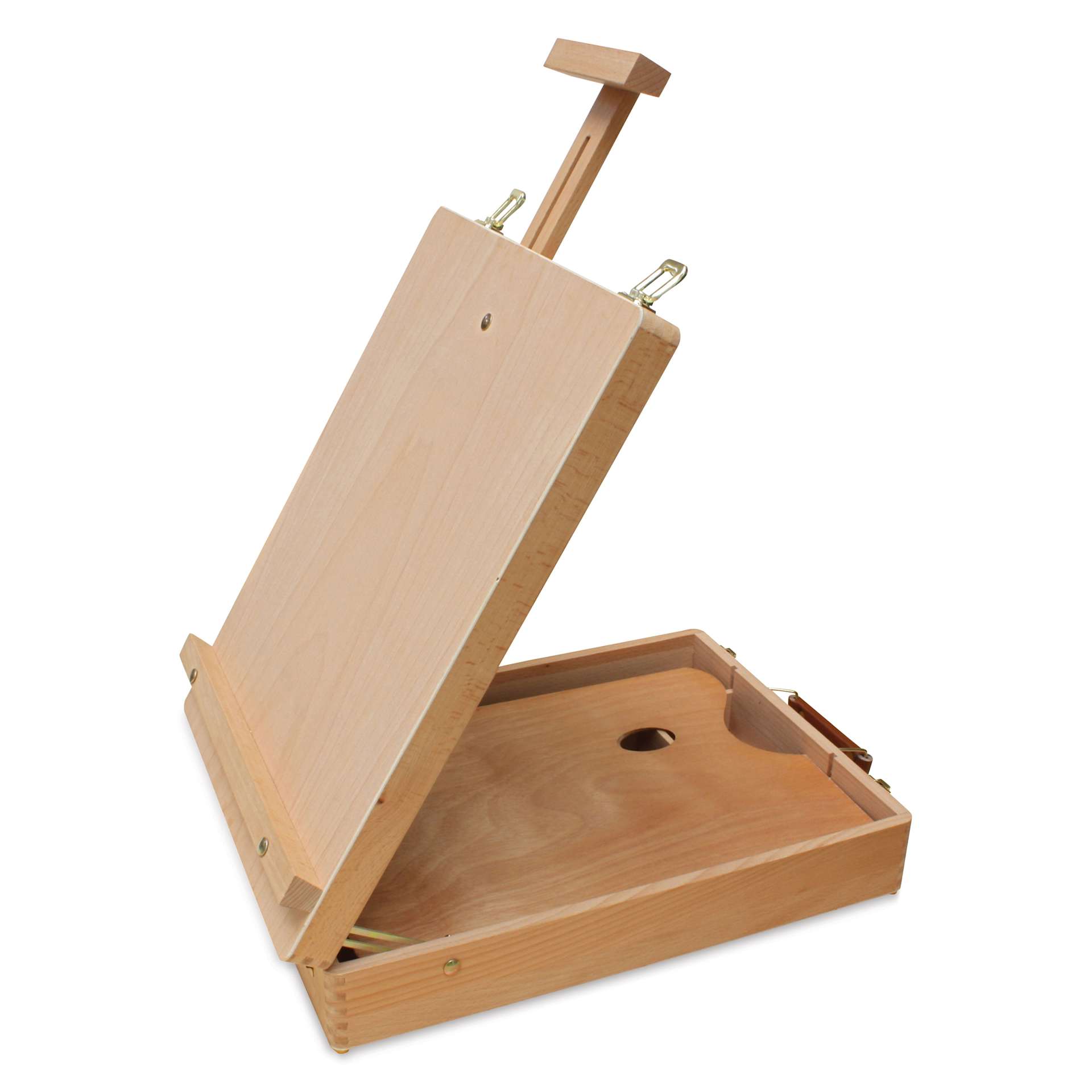 Art Alternatives Merced Table Sketch Box Wood Easel - side view