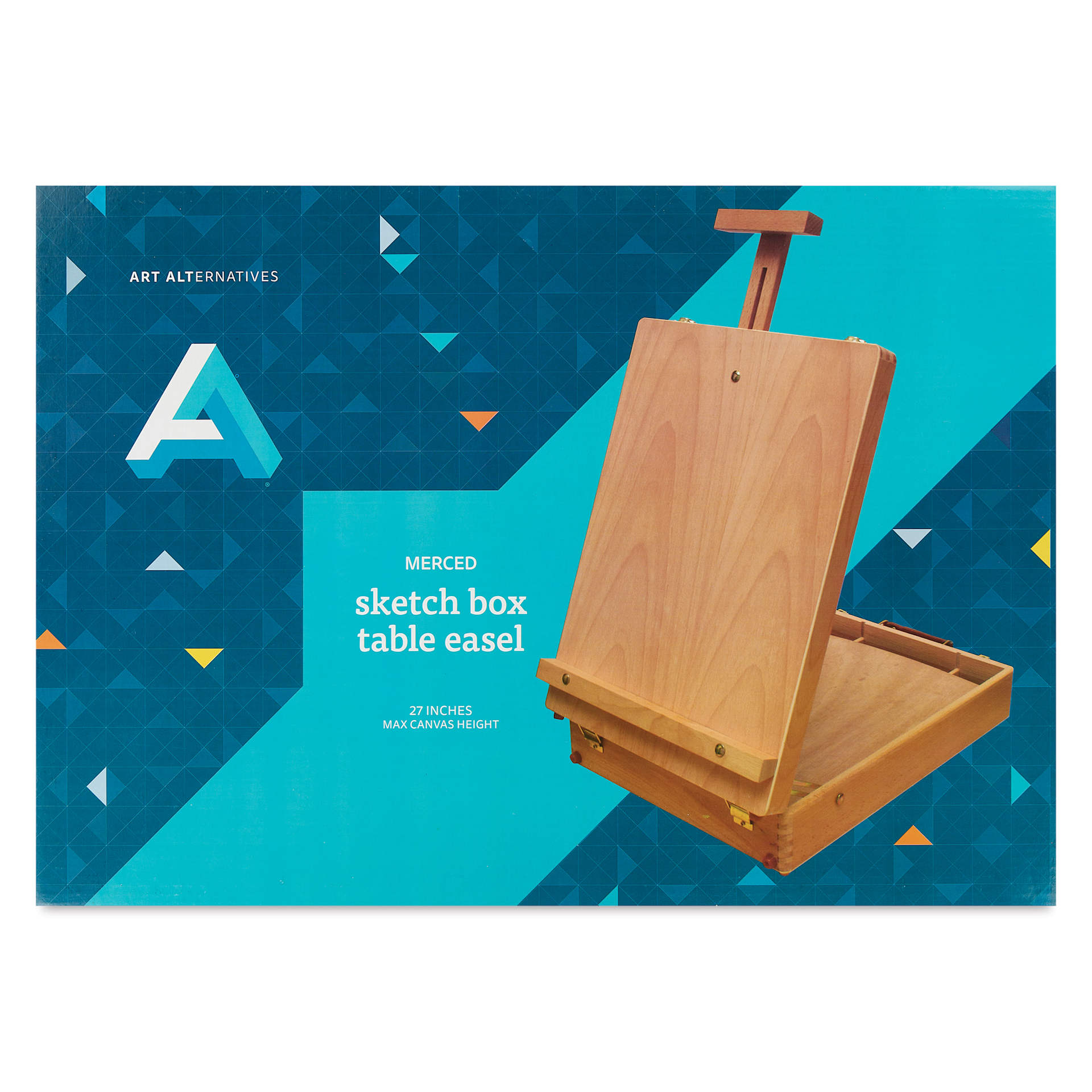 Art Alternatives Merced Table Sketch Box Wood Easel - front of packaging