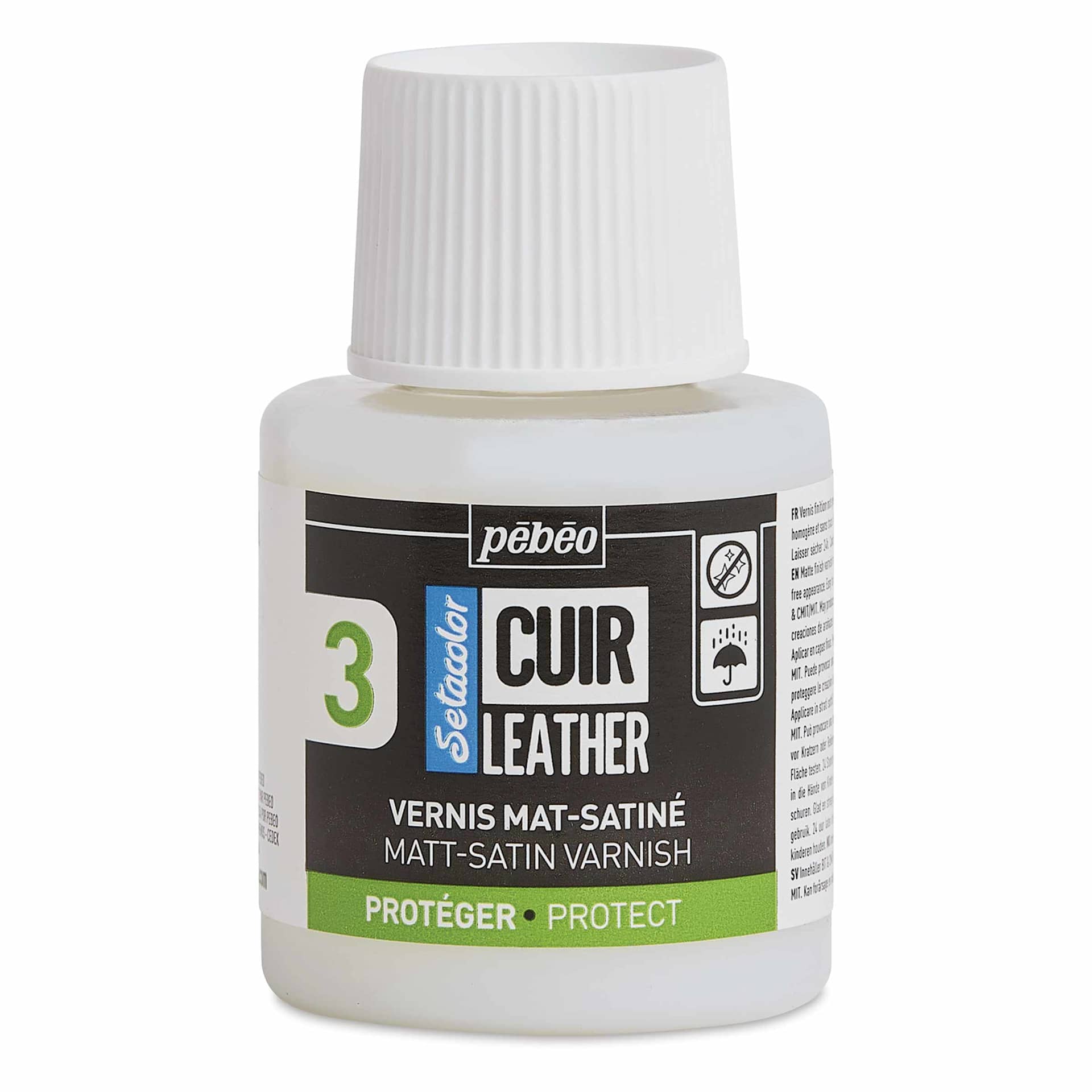Pebeo Setacolor Leather Varnish - Matt-Satin, 110 ml Bottle
