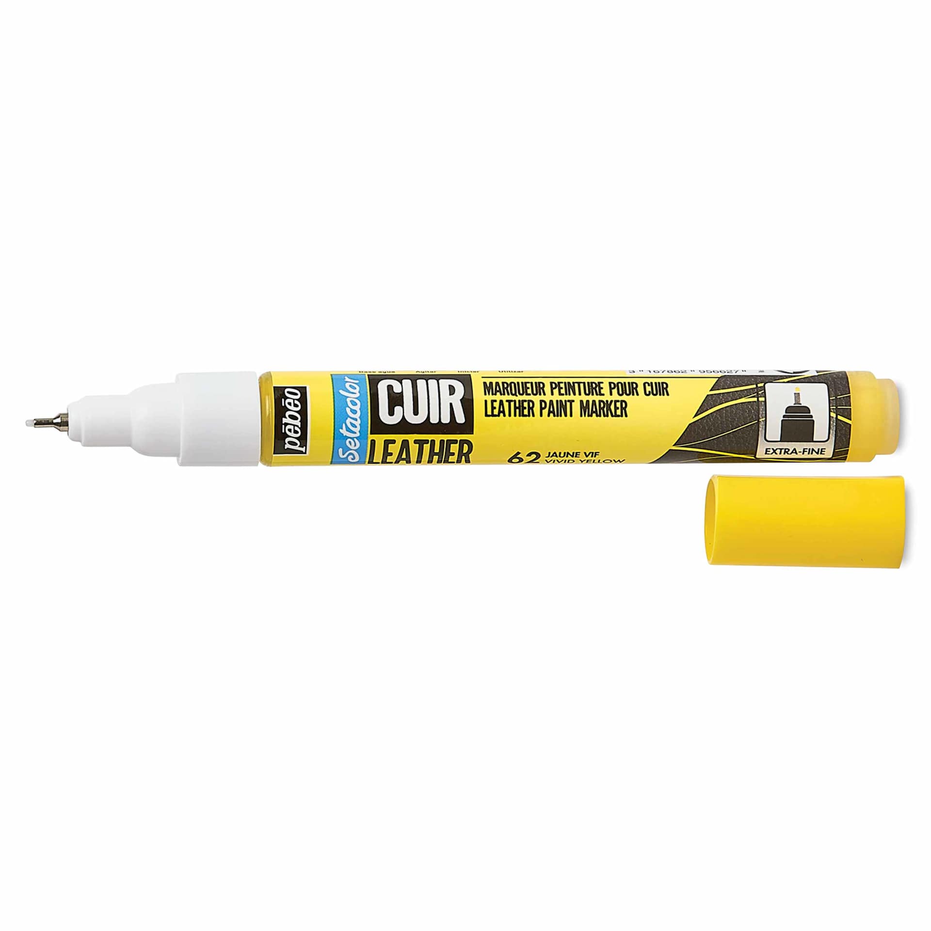 Pebeo Setacolor Leather Paint Marker - Vivid Yellow