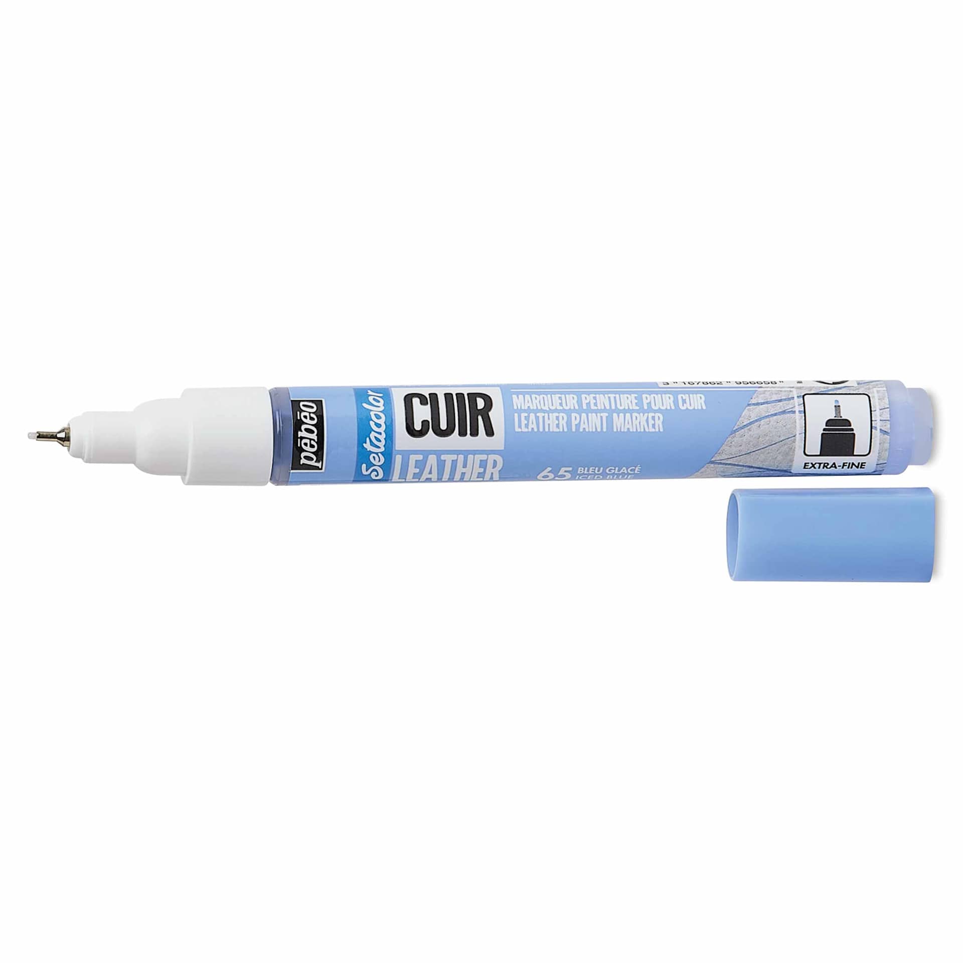 Pebeo Setacolor Leather Paint Marker - Iced Blue