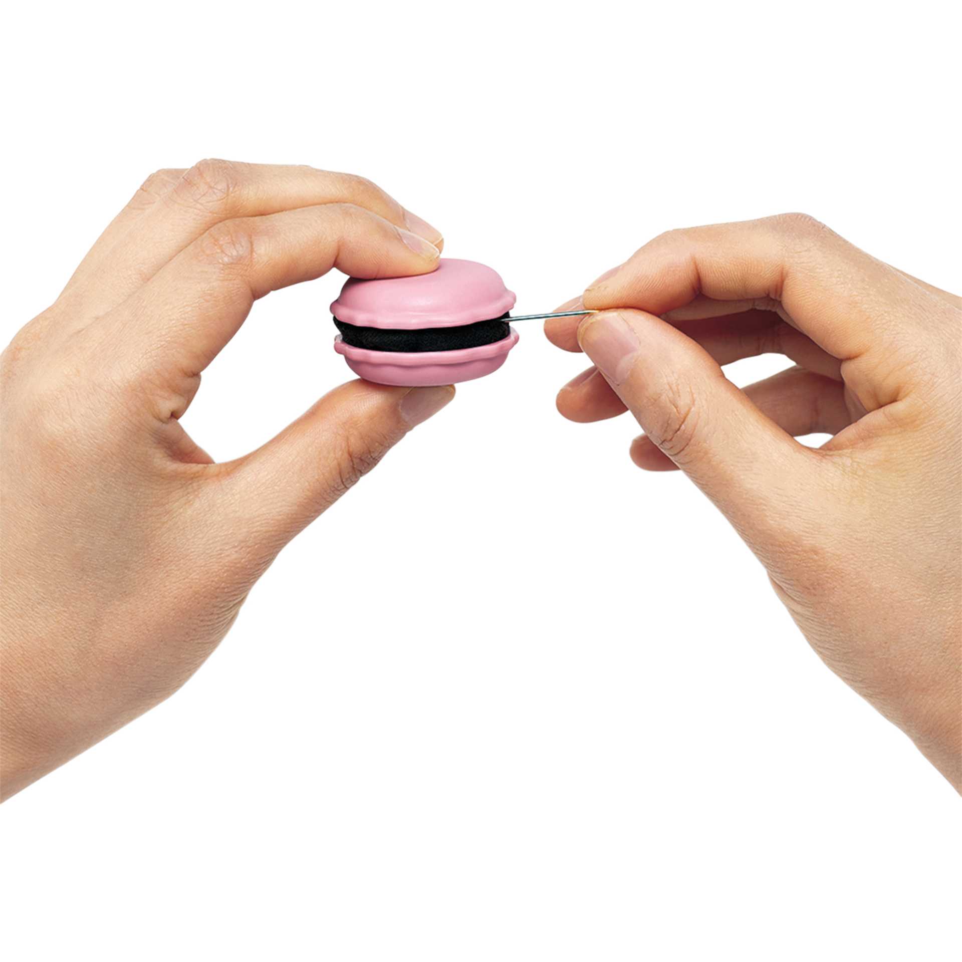 Clover Sweet ‘n Sharp Macaron Needle Sharpener - Raspberry sharpening needle